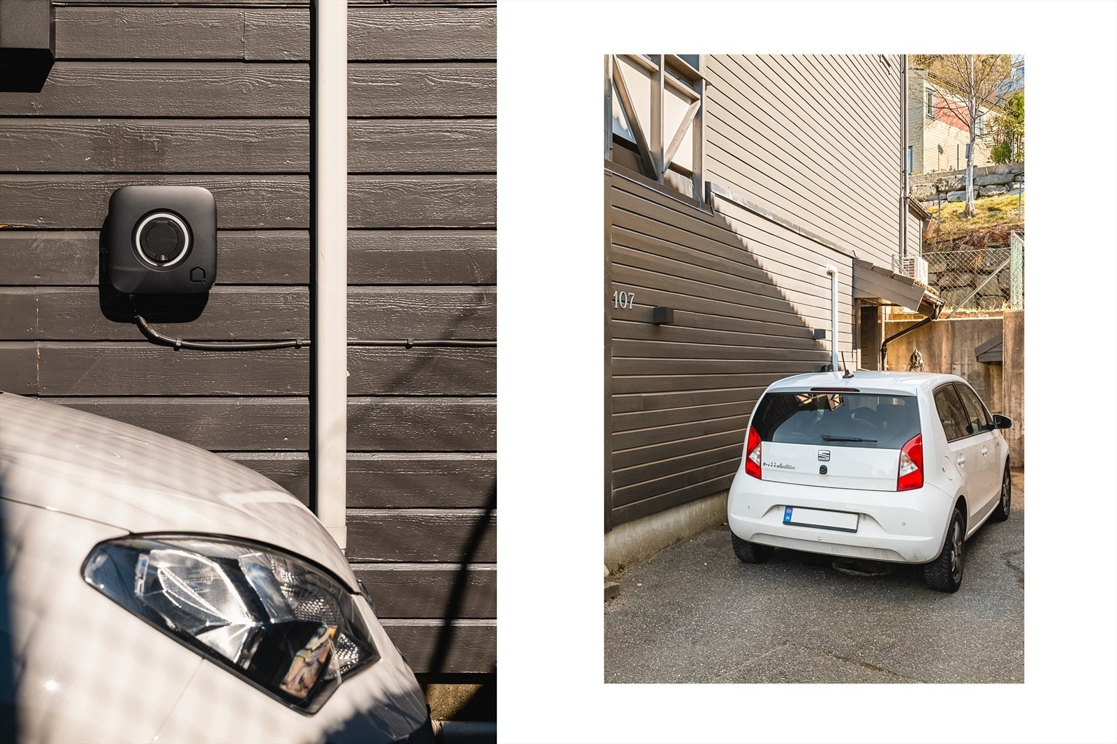 Parkering rett utenfor ytterdøren med elbillader montert! Galleribilde
