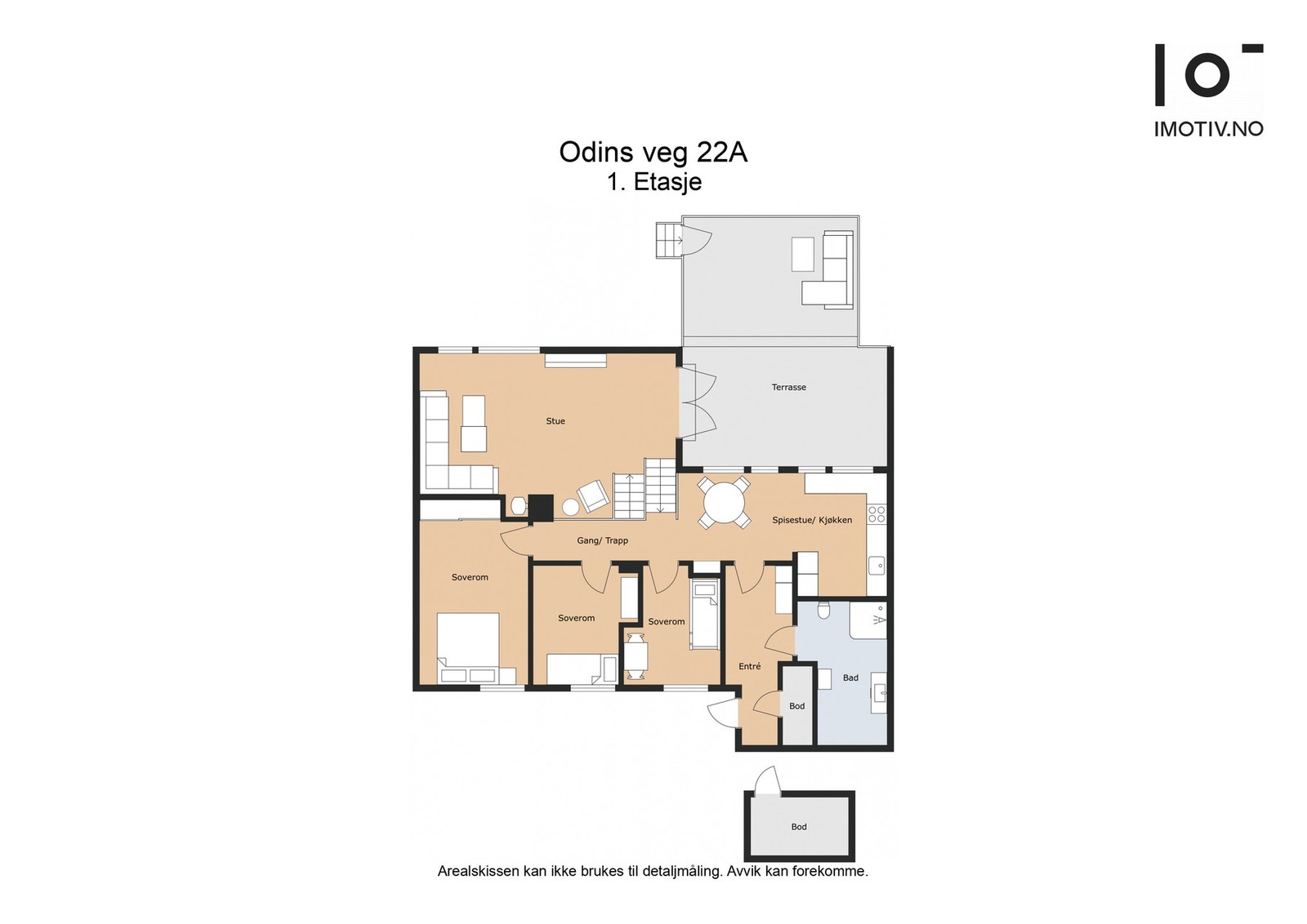 Plantegning Odins veg 22A Galleribilde