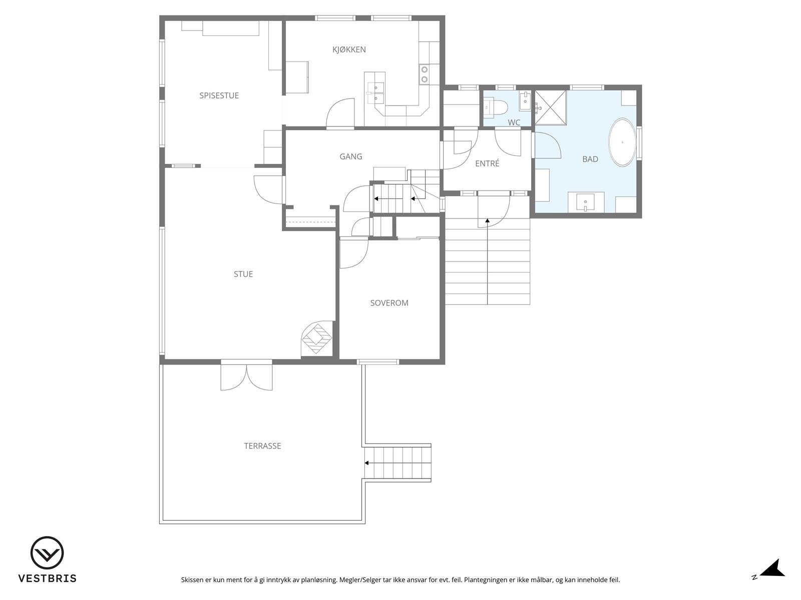 - Plantegning hovedplan - Galleribilde