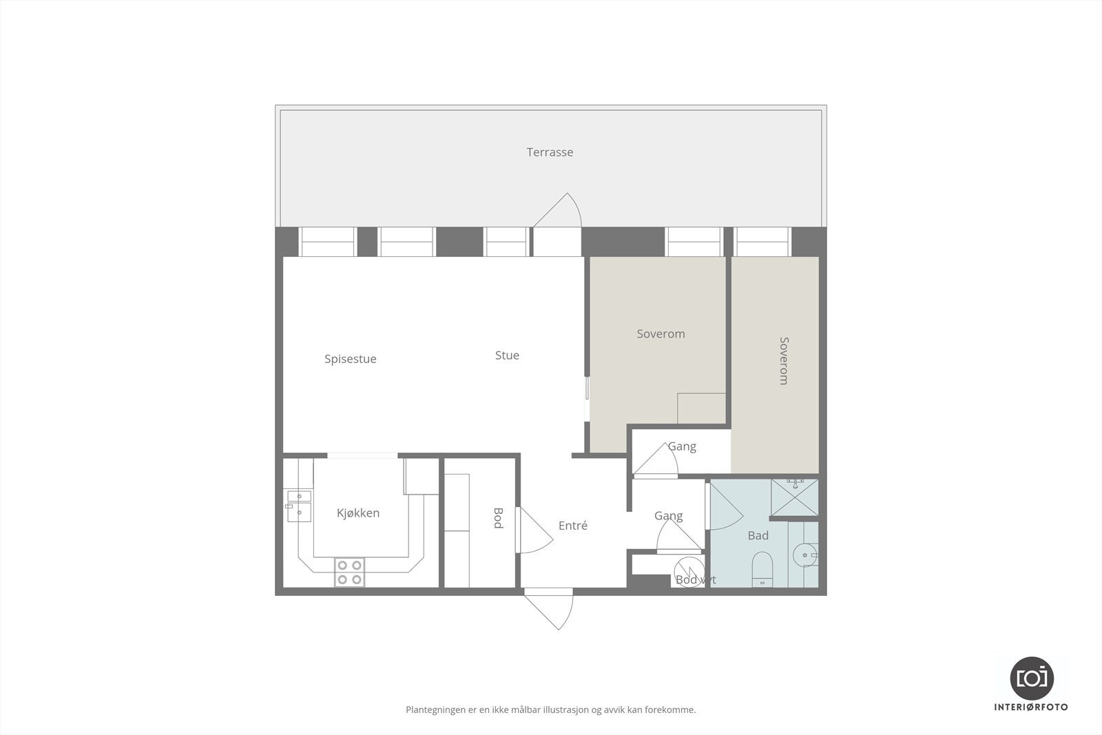 Plantegning Galleribilde