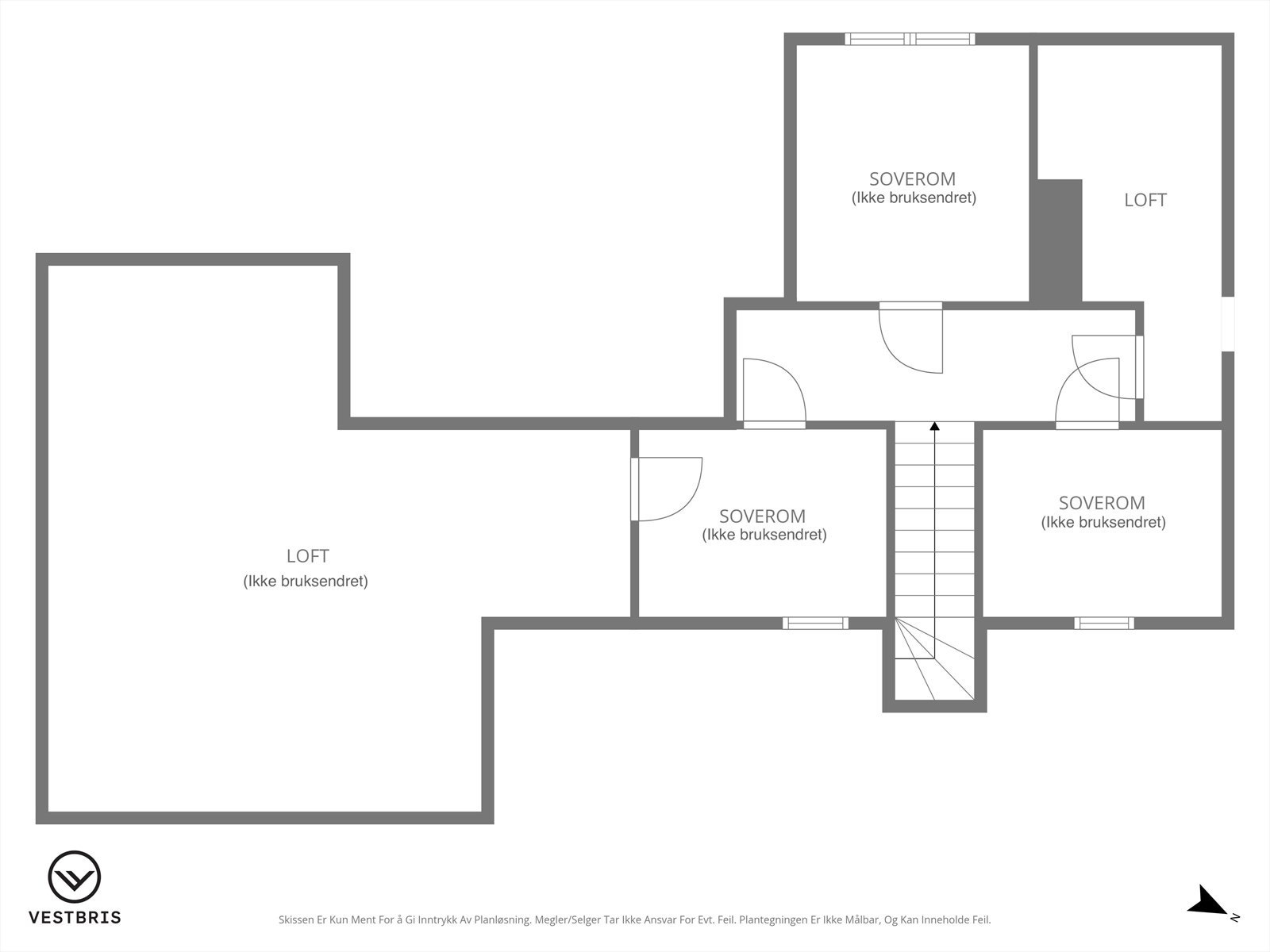 Plantegning - Loftsetasjen Galleribilde