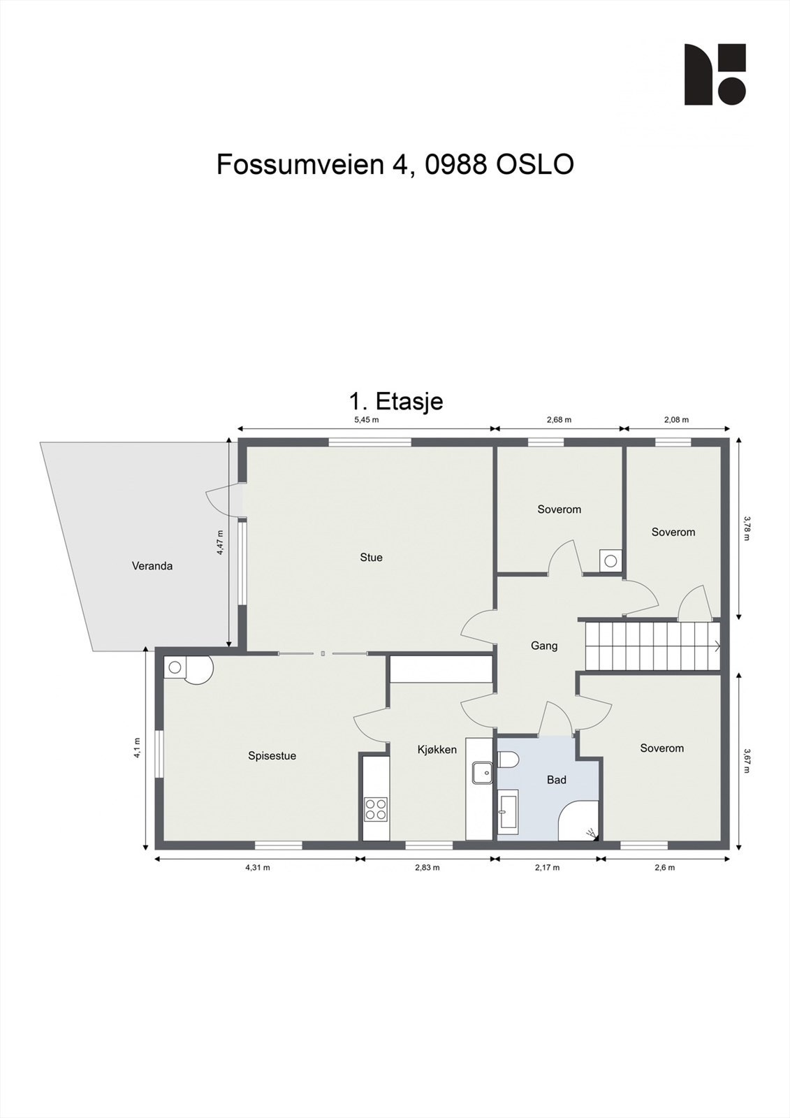 PLANTEGNING 1. ETASJE Galleribilde
