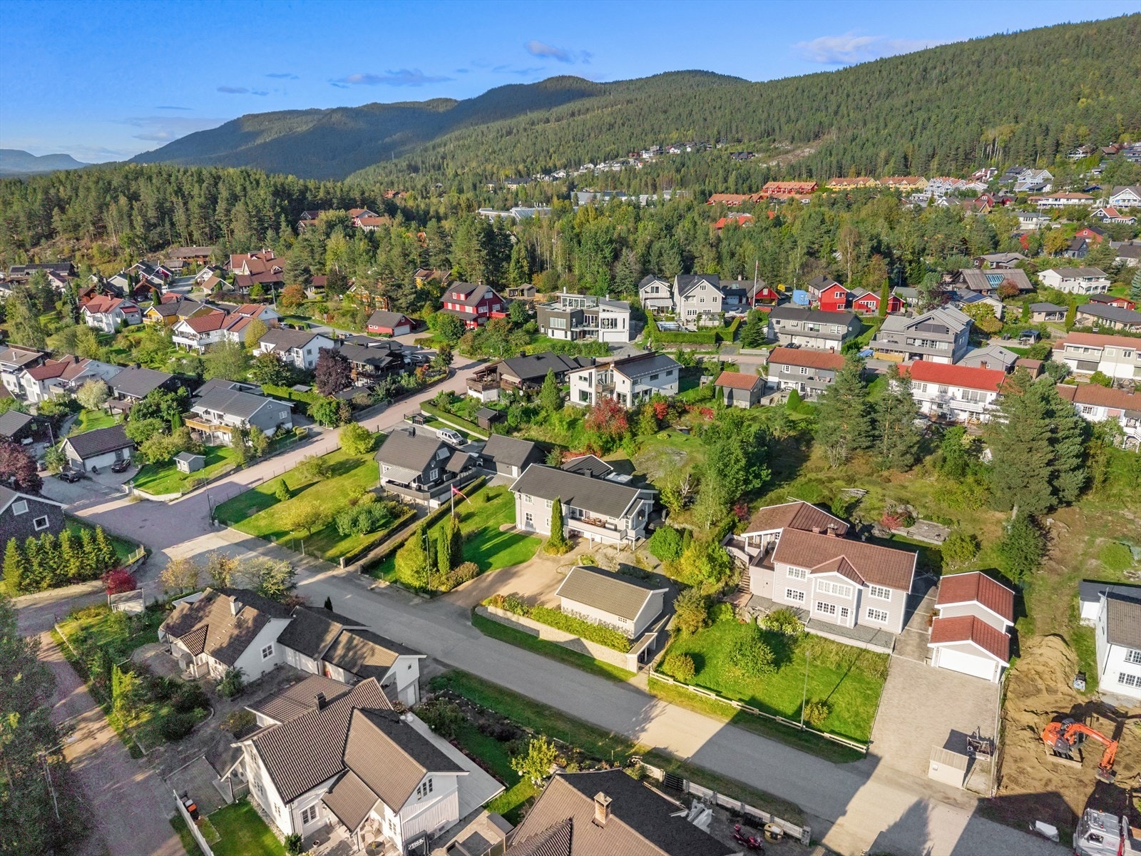 Etablert og barnevennlig nabolag. Galleribilde