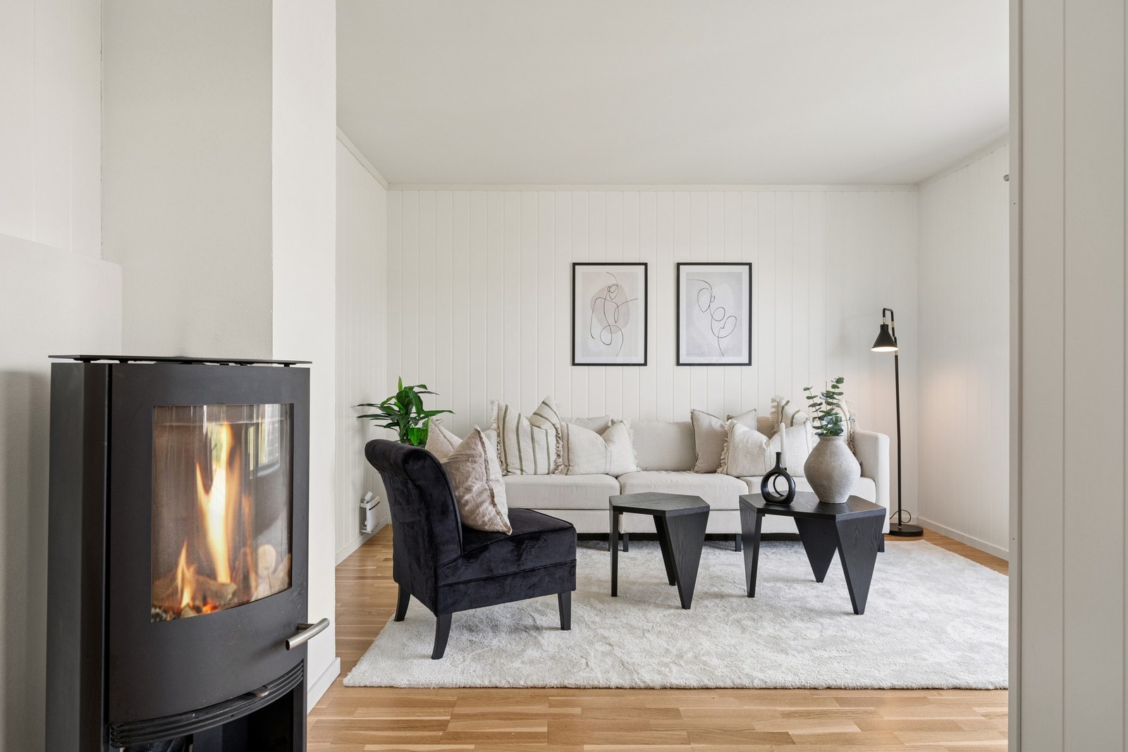 Peisen bidrar til ekstra hygge og varme på kalde vinterdager. Galleribilde