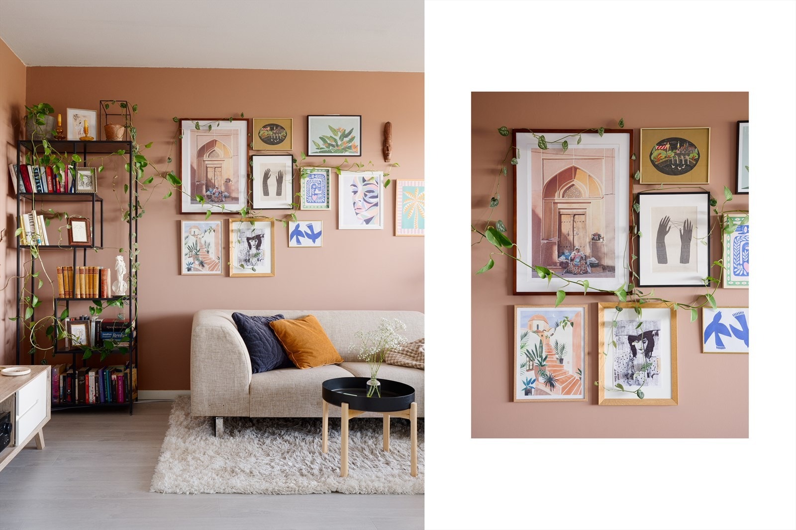 En helhetlig stil med gjennomtenkte farge- og materialvalg. Galleribilde