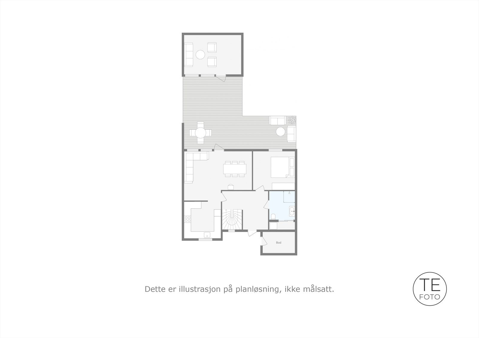 Plantegning - Første etasje. Galleribilde