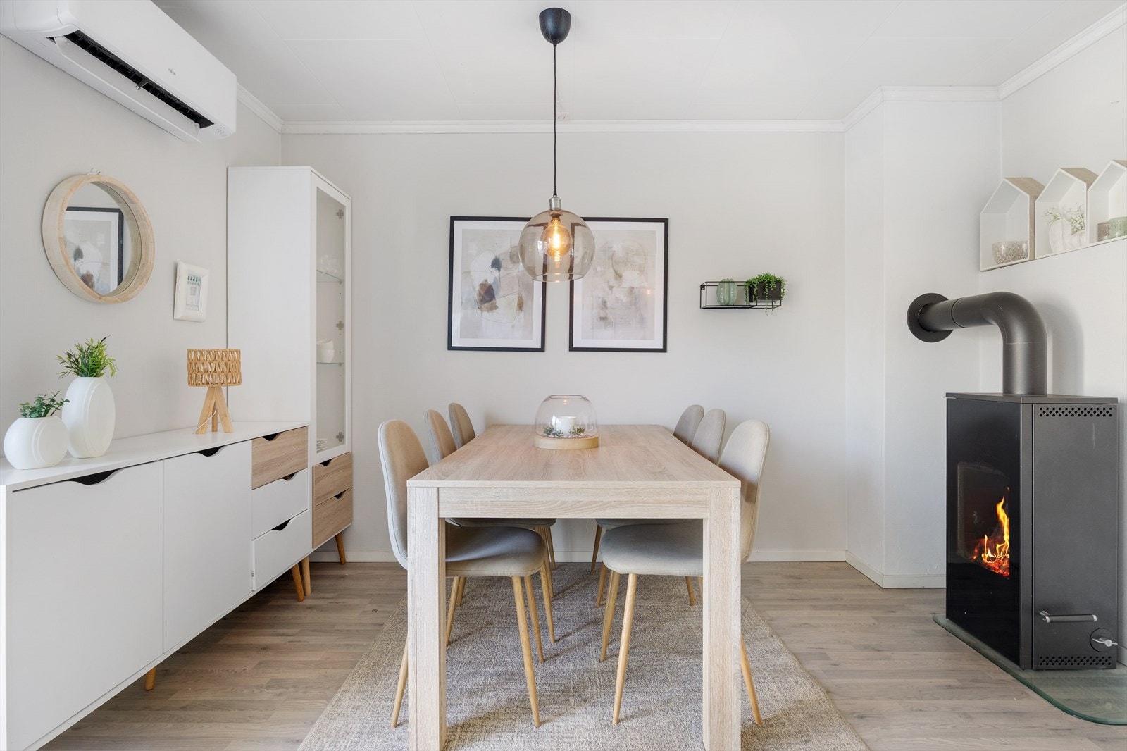 Peisen sikrer godt med varme selv på de kaldeste dagene! Galleribilde