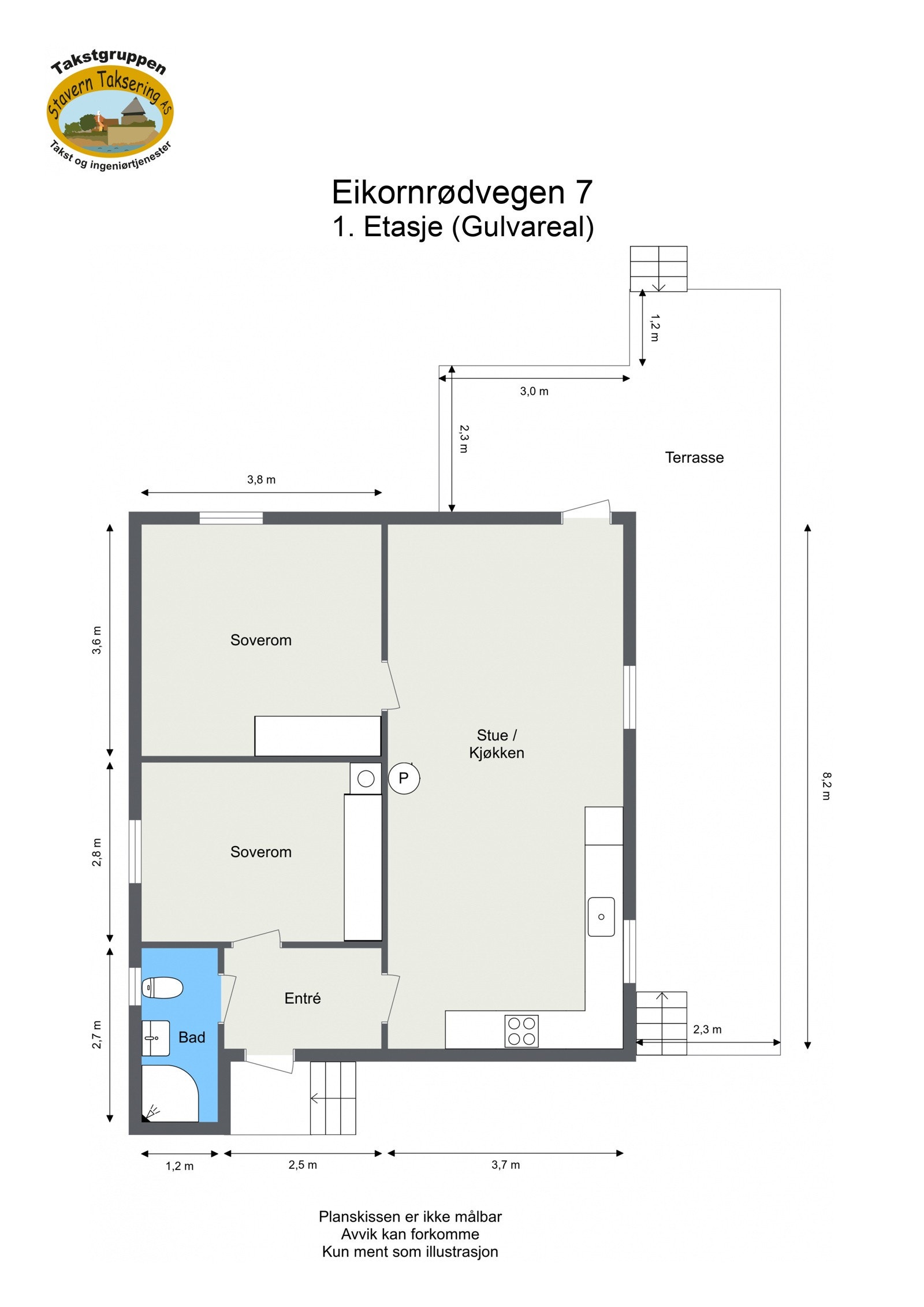 Plantegninger 1. etasje Galleribilde