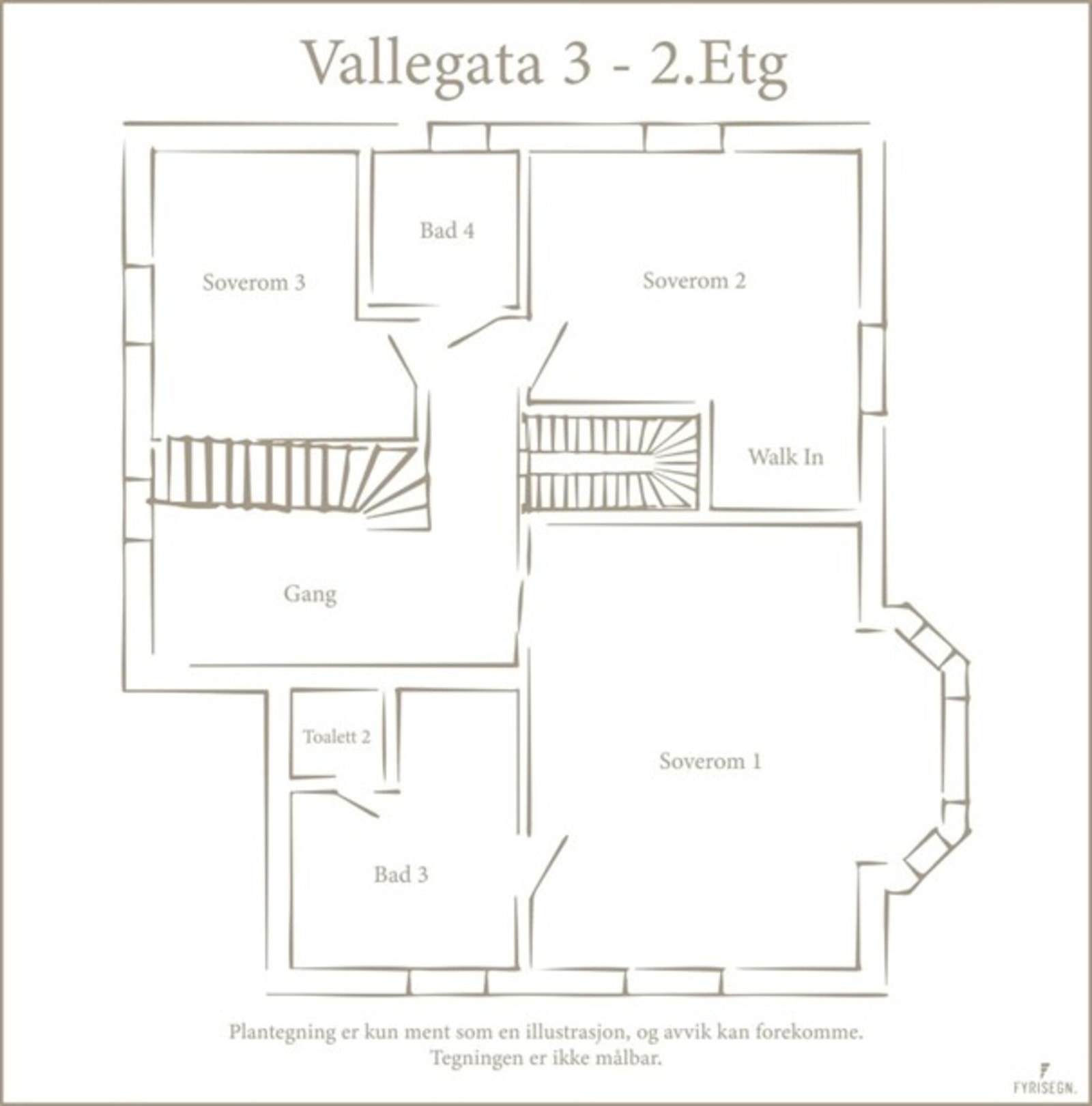 Plantegning 2.etasje. Galleribilde