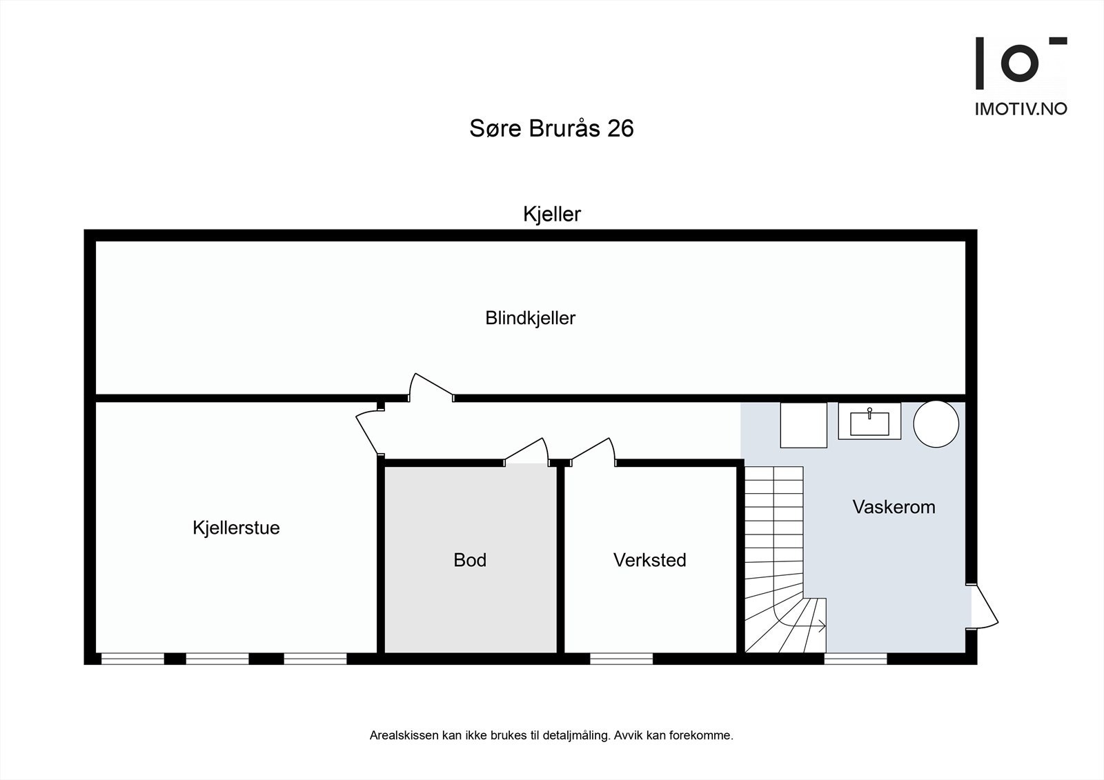Plantegning underetasje Galleribilde