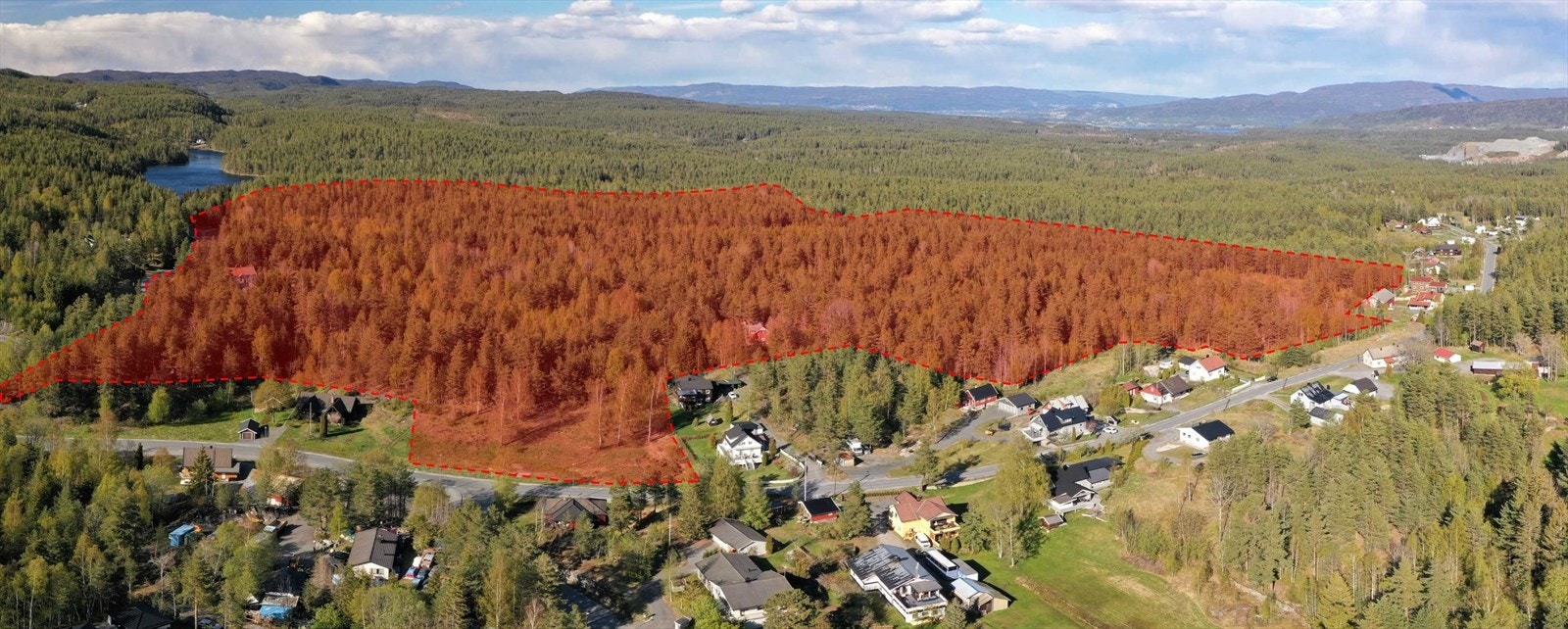 Planområde illustrert. Galleribilde
