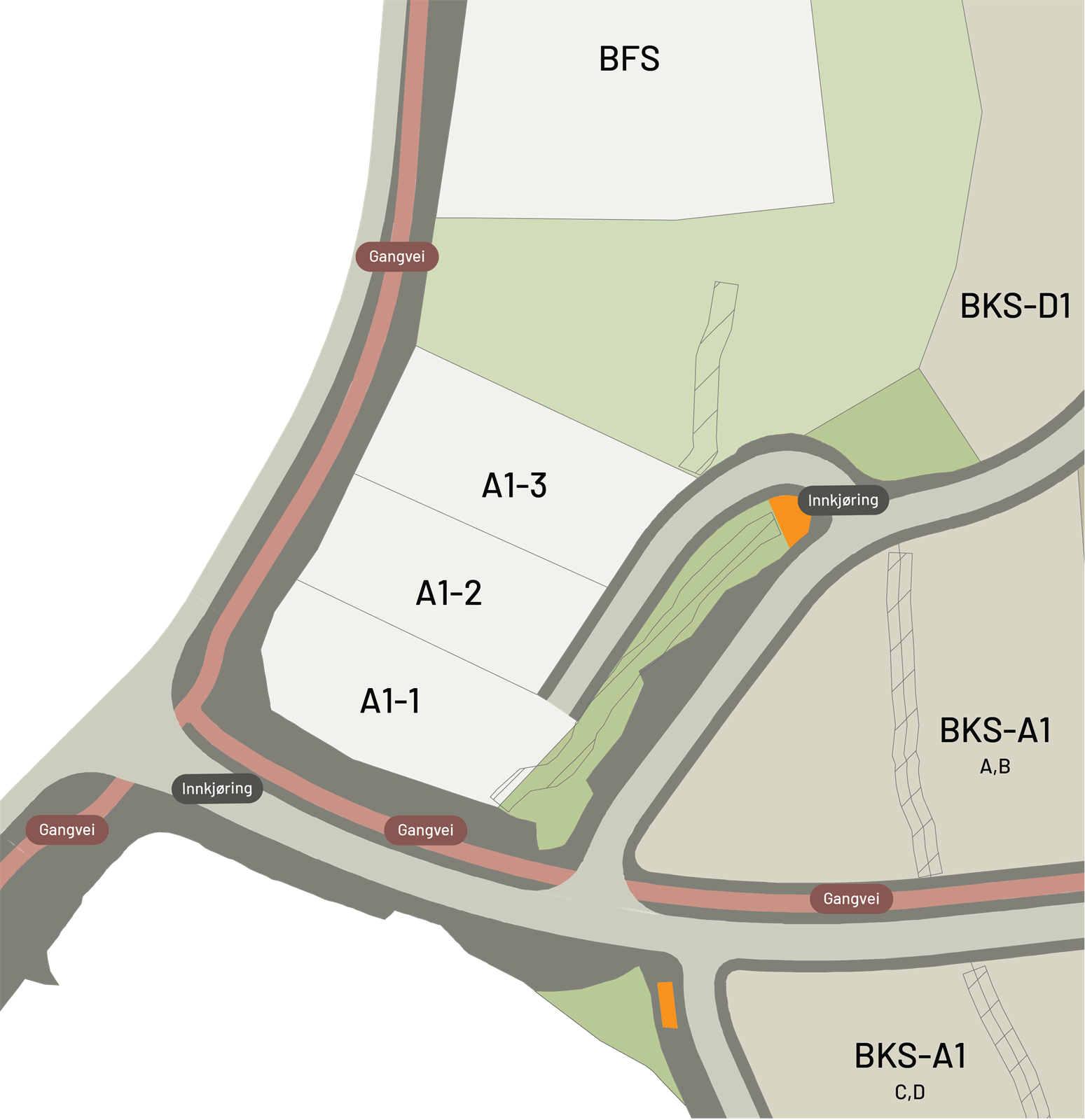 Tomteoversikt A1. Galleribilde