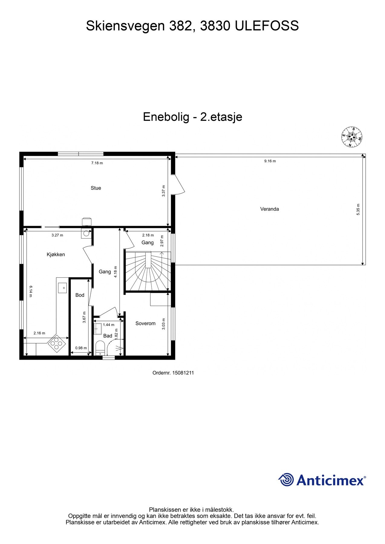 Plantegning 2. etasje. Galleribilde