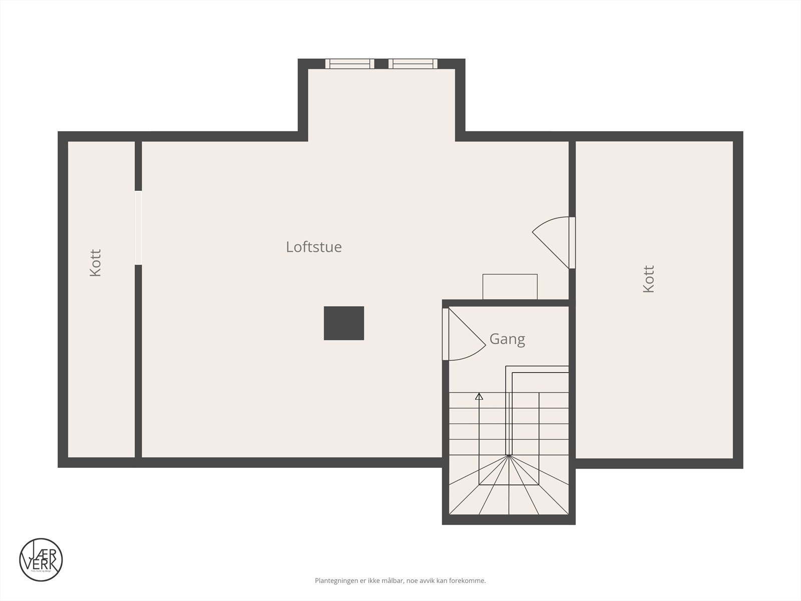 Plantegning loftsetasje Galleribilde
