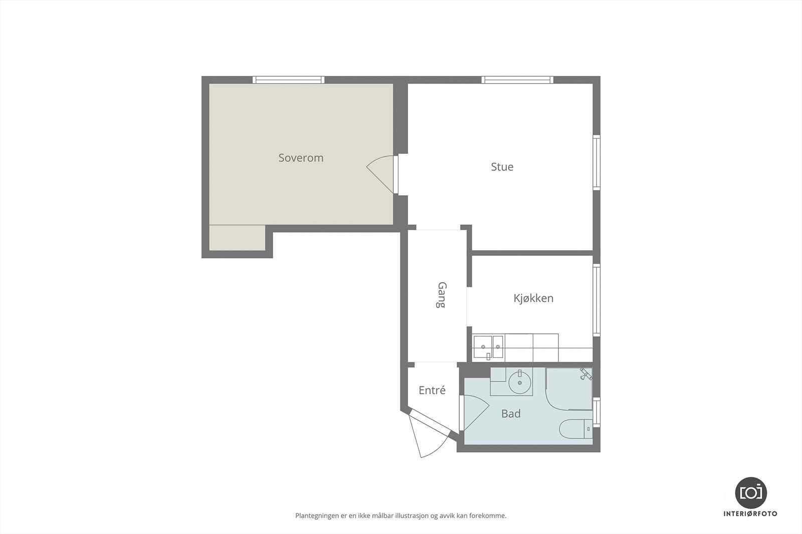 Plantegning Galleribilde