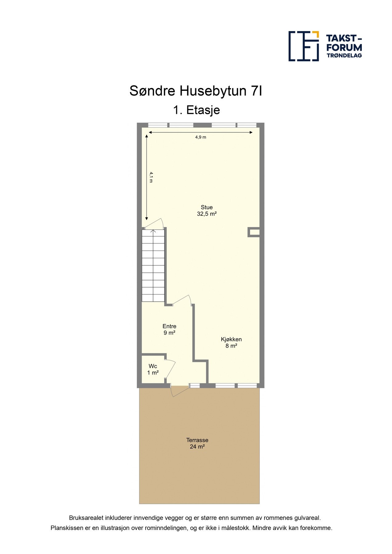 Planskisse 1. etasje Galleribilde