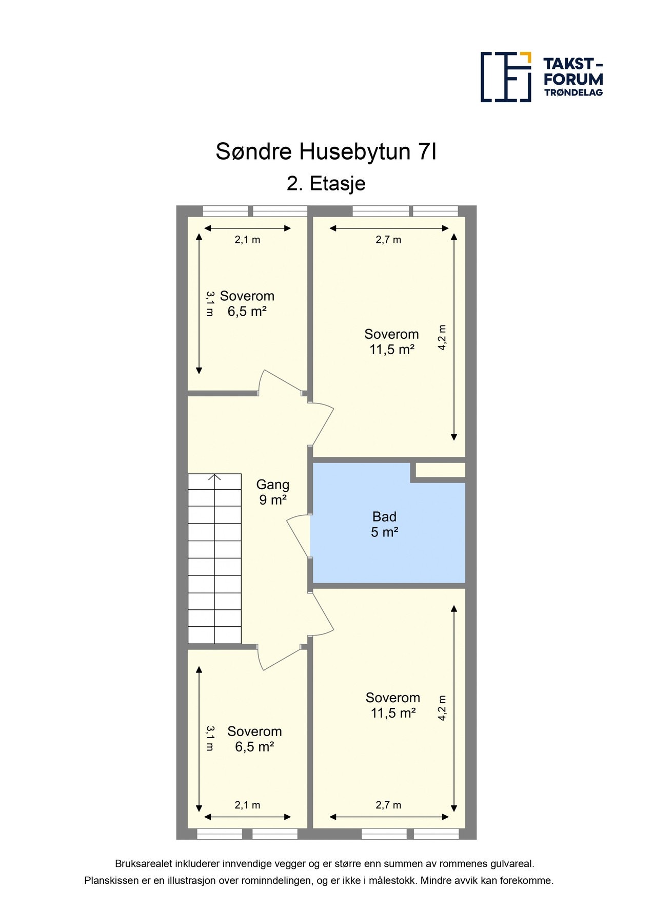 Planskisse 2. etasje Galleribilde
