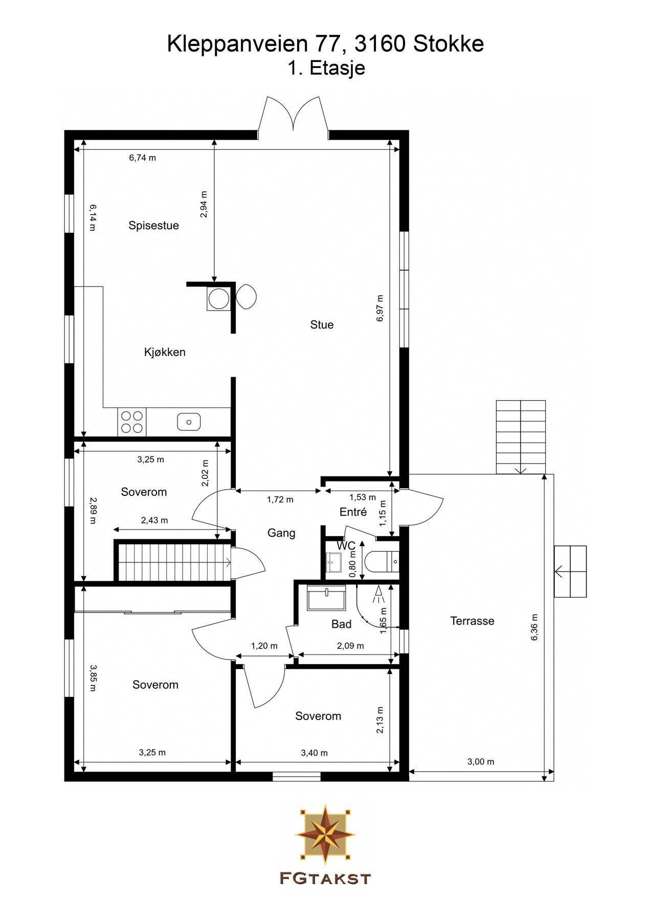 Planløsning 1.etasje Galleribilde