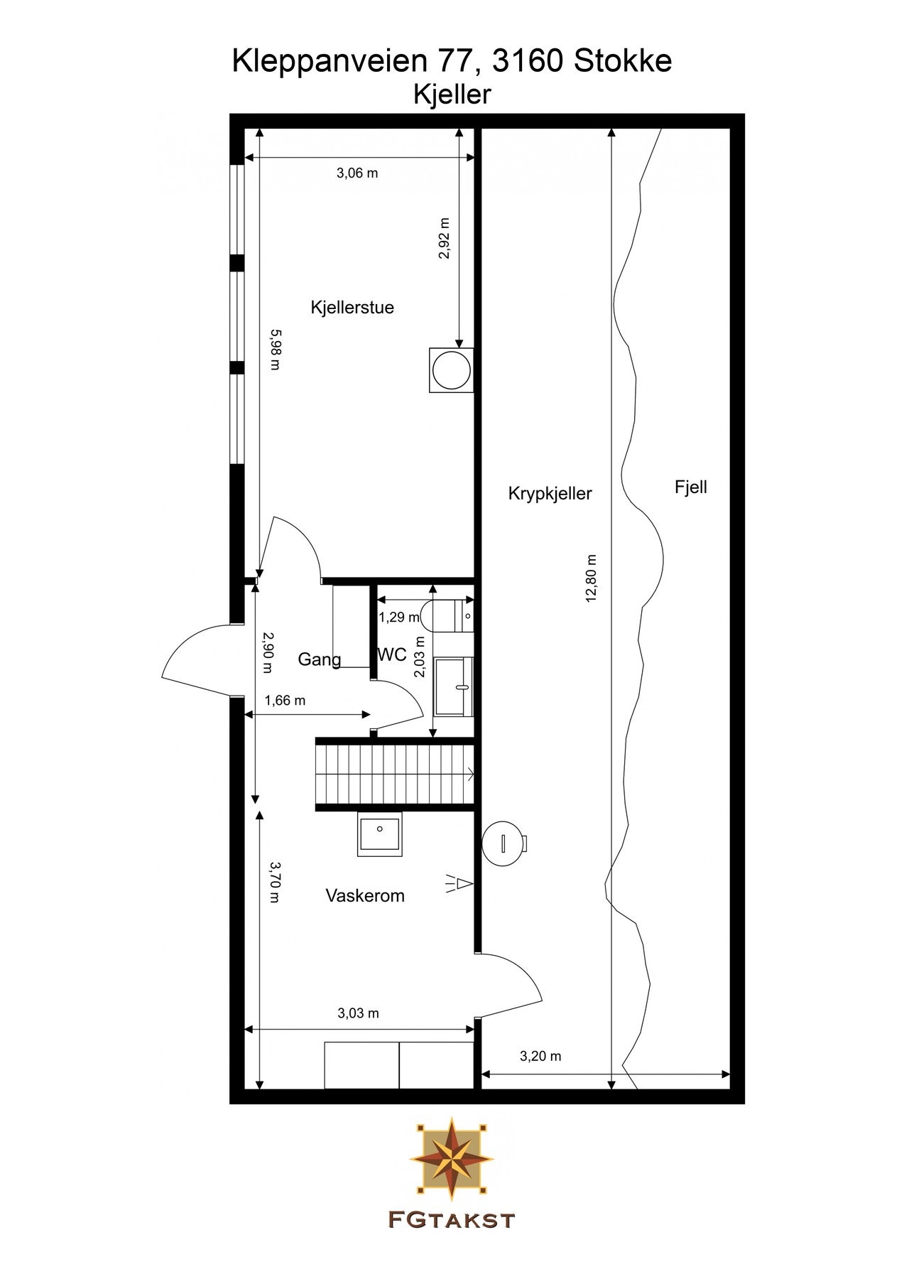 Planløsning kjelleretasje Galleribilde