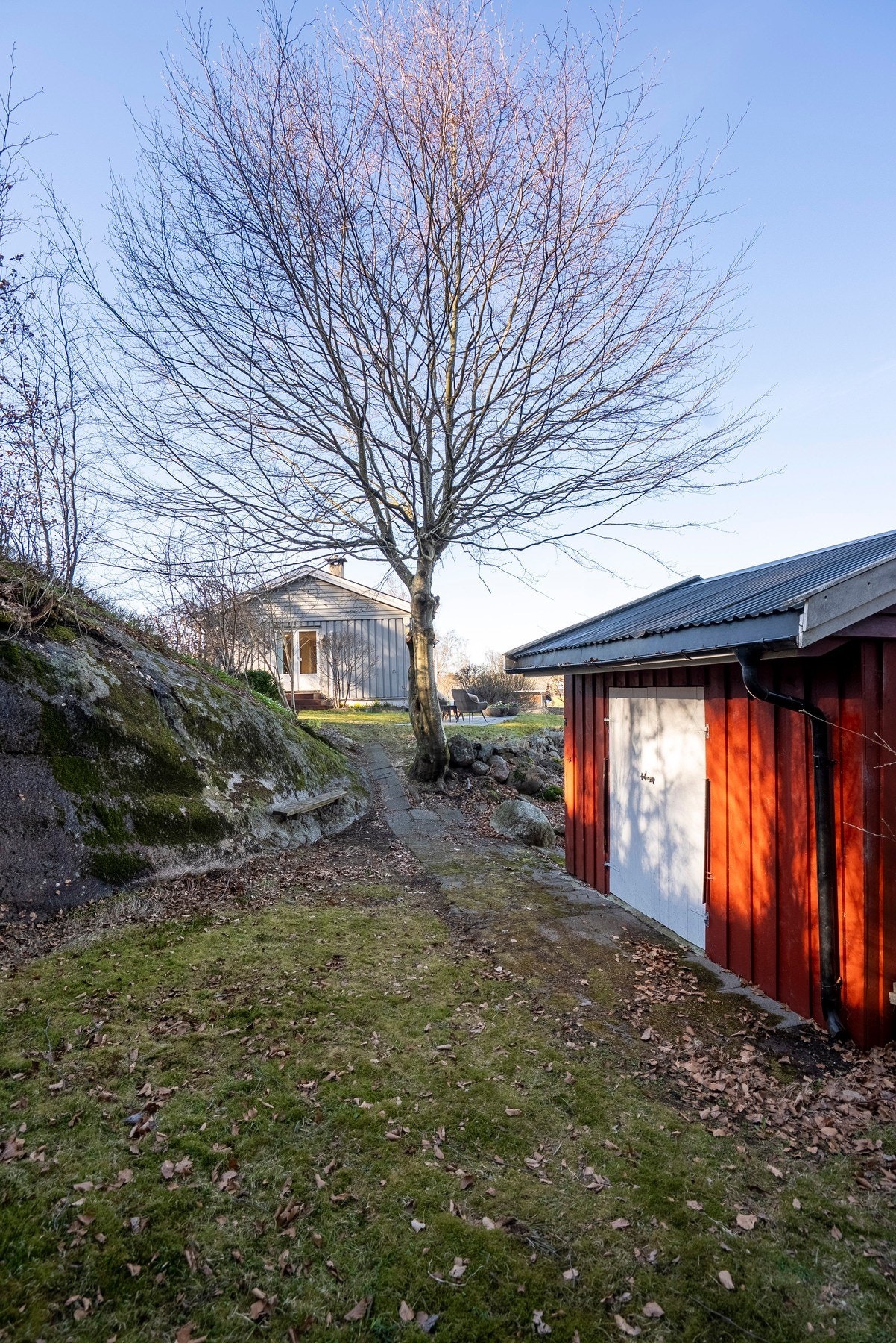 Kort vei til lagringsplass i utvendig bod Galleribilde