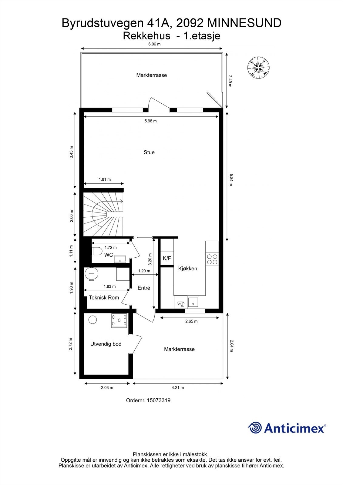 Plantegning - 1.etasje Galleribilde