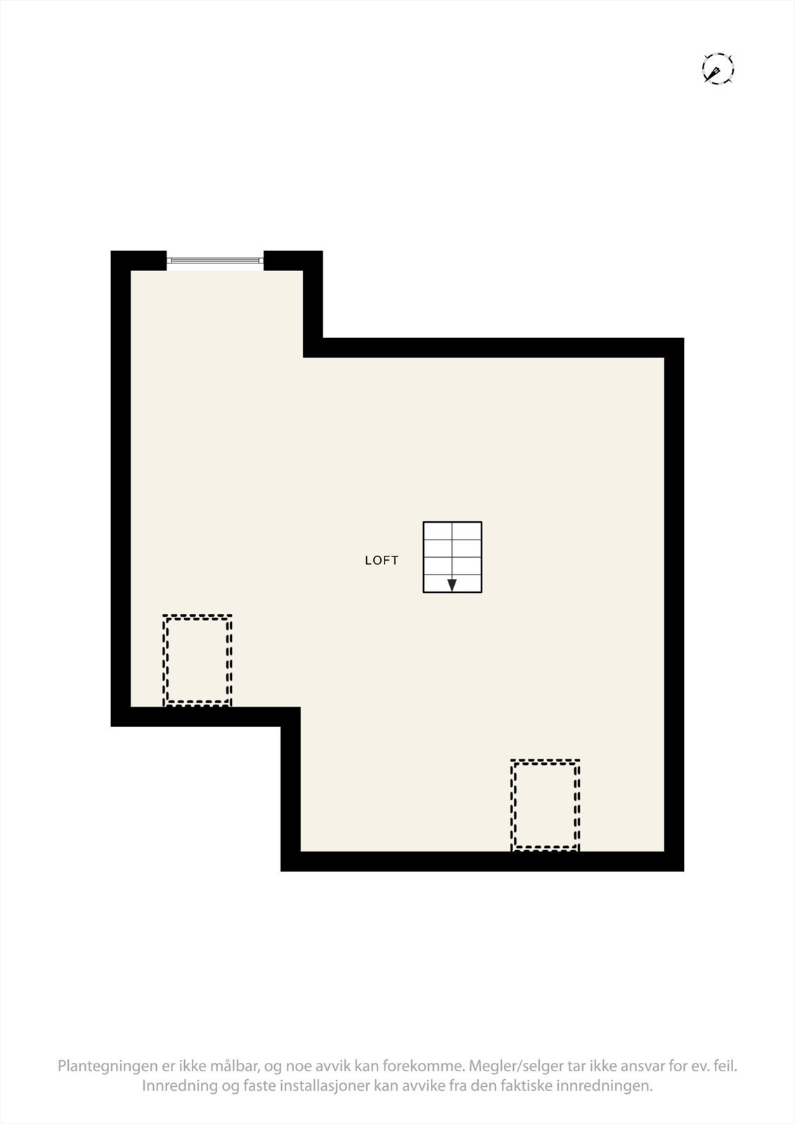 Plantegning loft Galleribilde