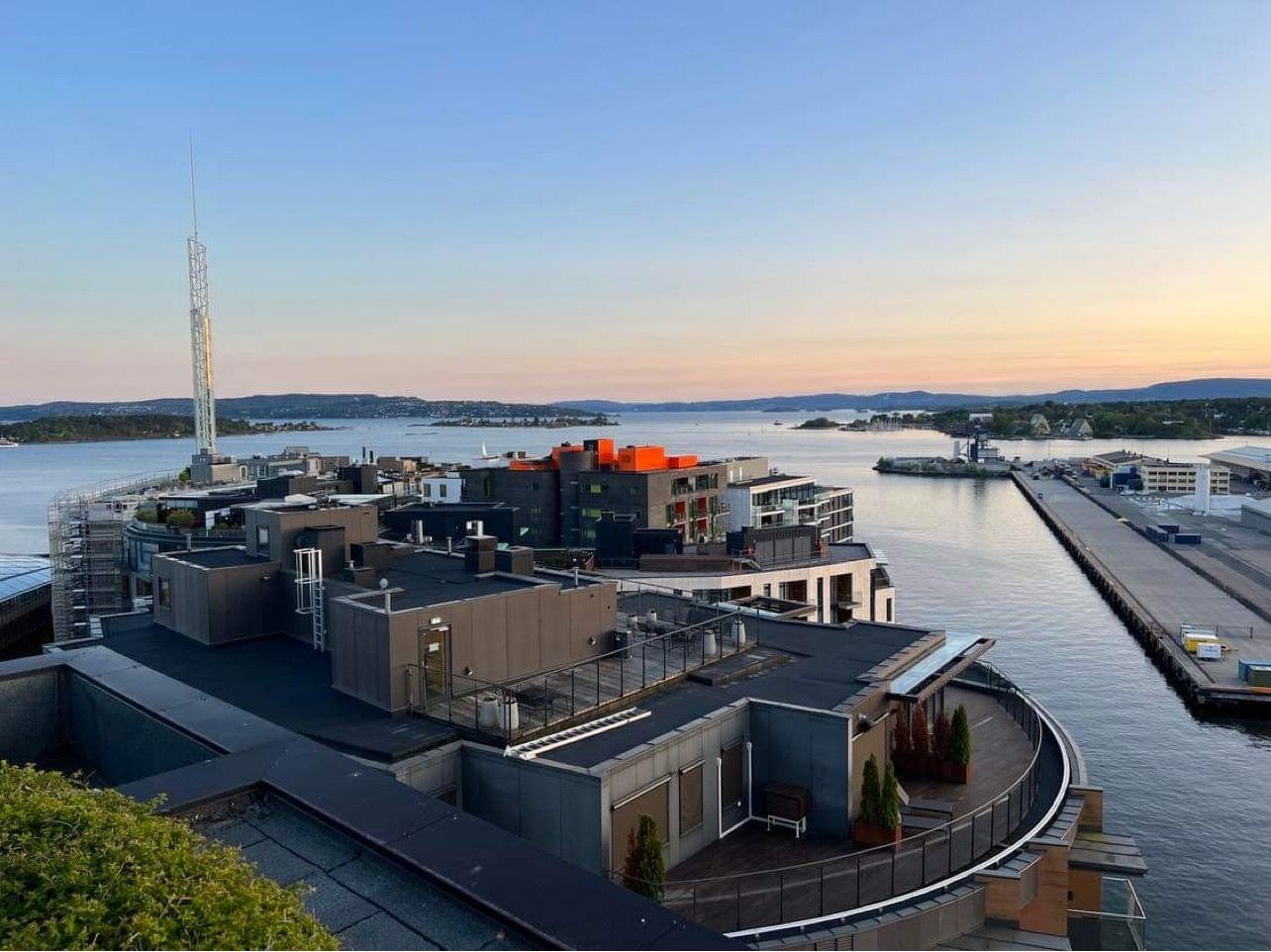 Utsikt fra takterrassen. Galleribilde