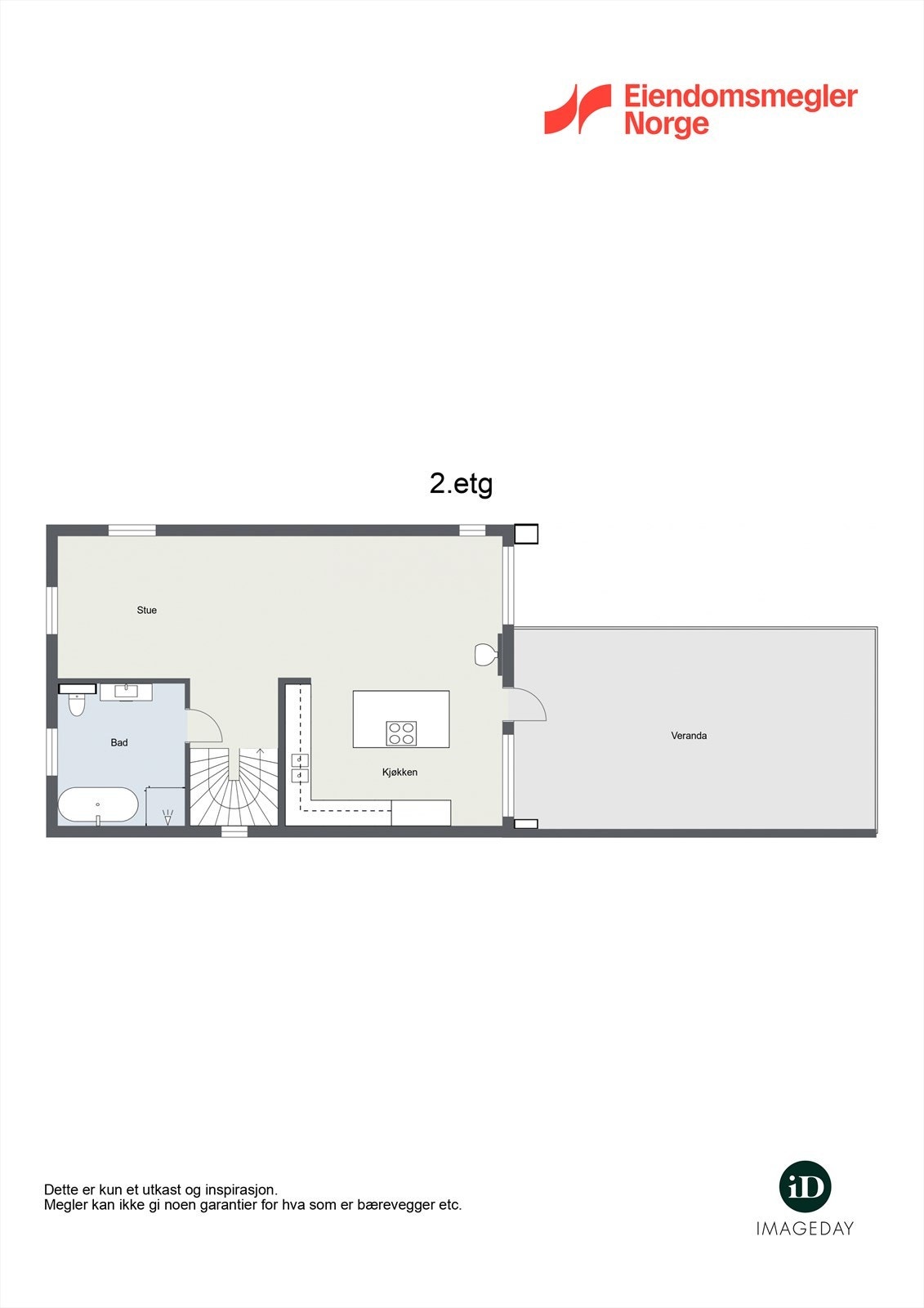 Plantegning 1. etg. Galleribilde