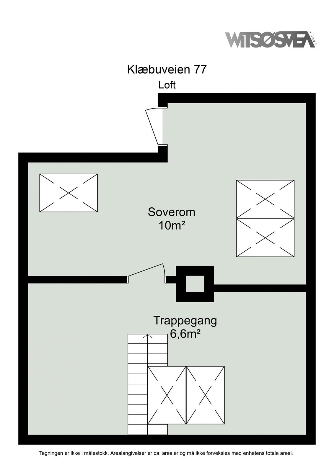 Planskisse loft. Velkommen på visning! Galleribilde