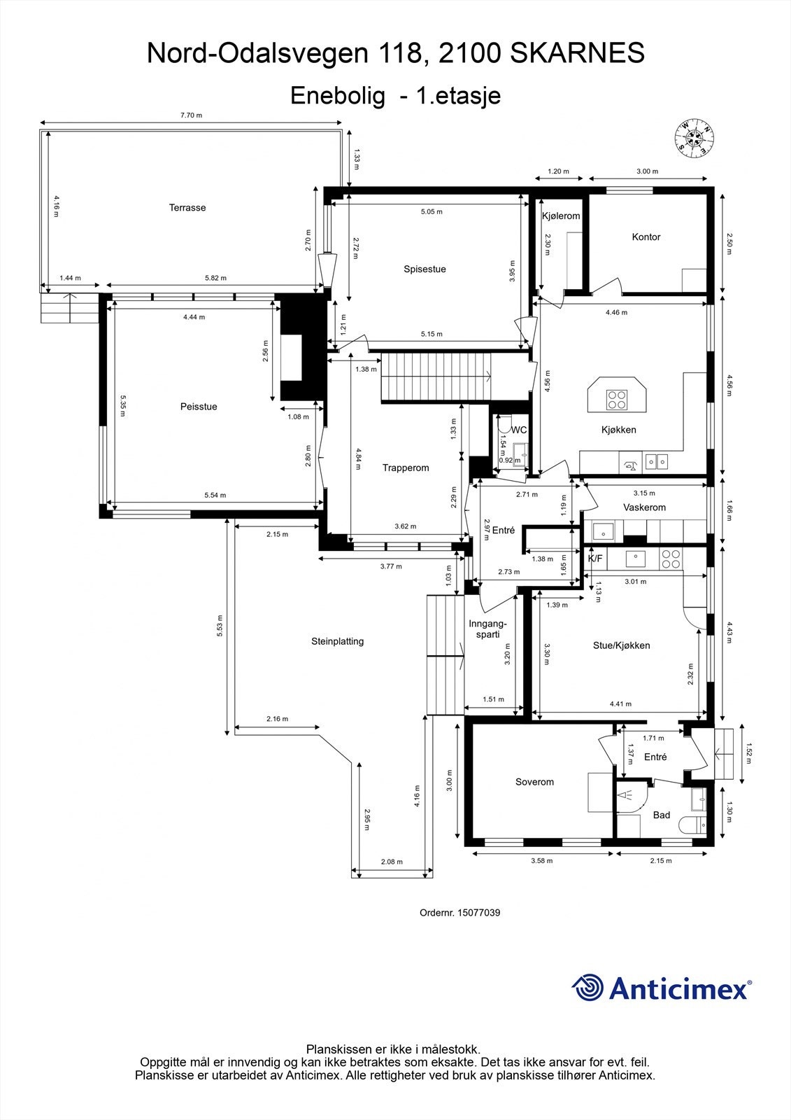 Plantegning - 1.etasje. Galleribilde