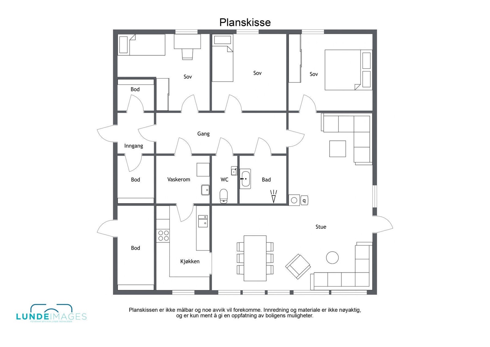 Planskisse - ikke målbar Galleribilde
