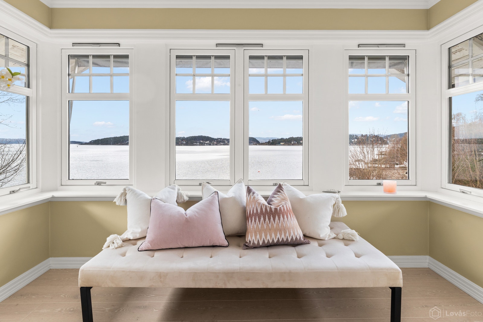 Utsikt fra hovedsoverom. Galleribilde