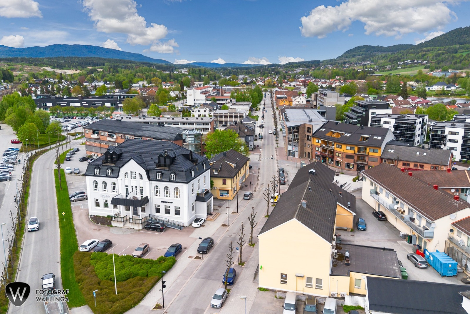Hokksund sentrum ligger ikke langt unna. Galleribilde