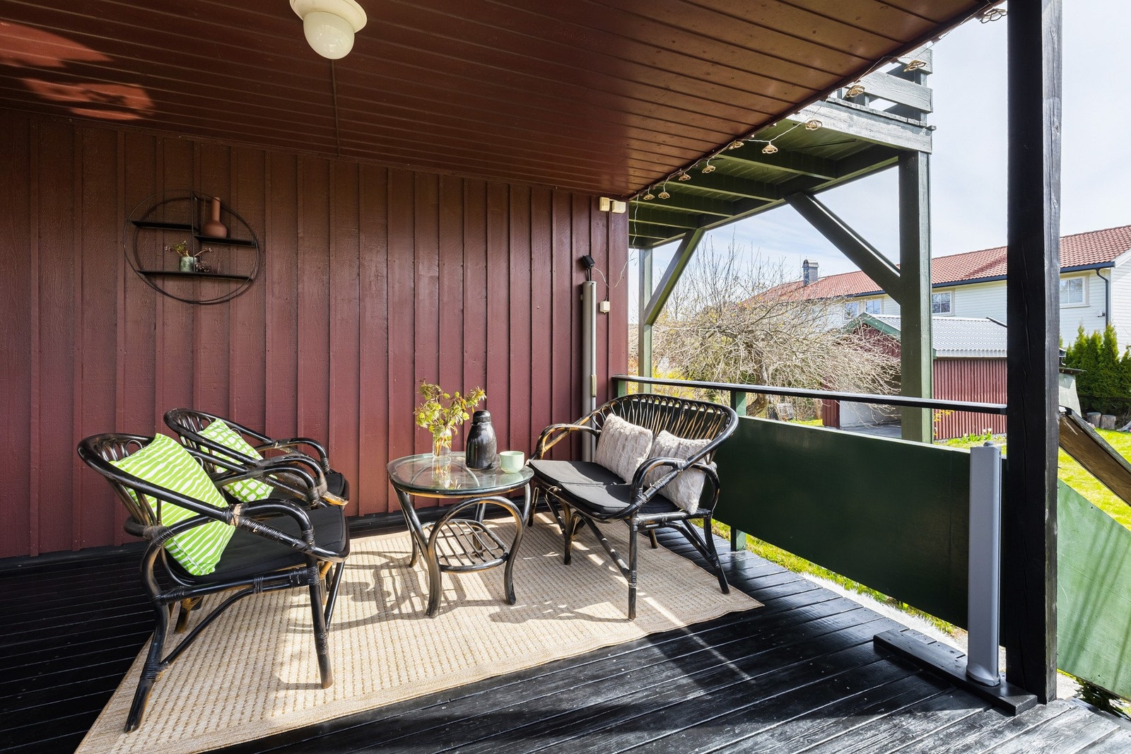 Terrassen er overbygd. Galleribilde