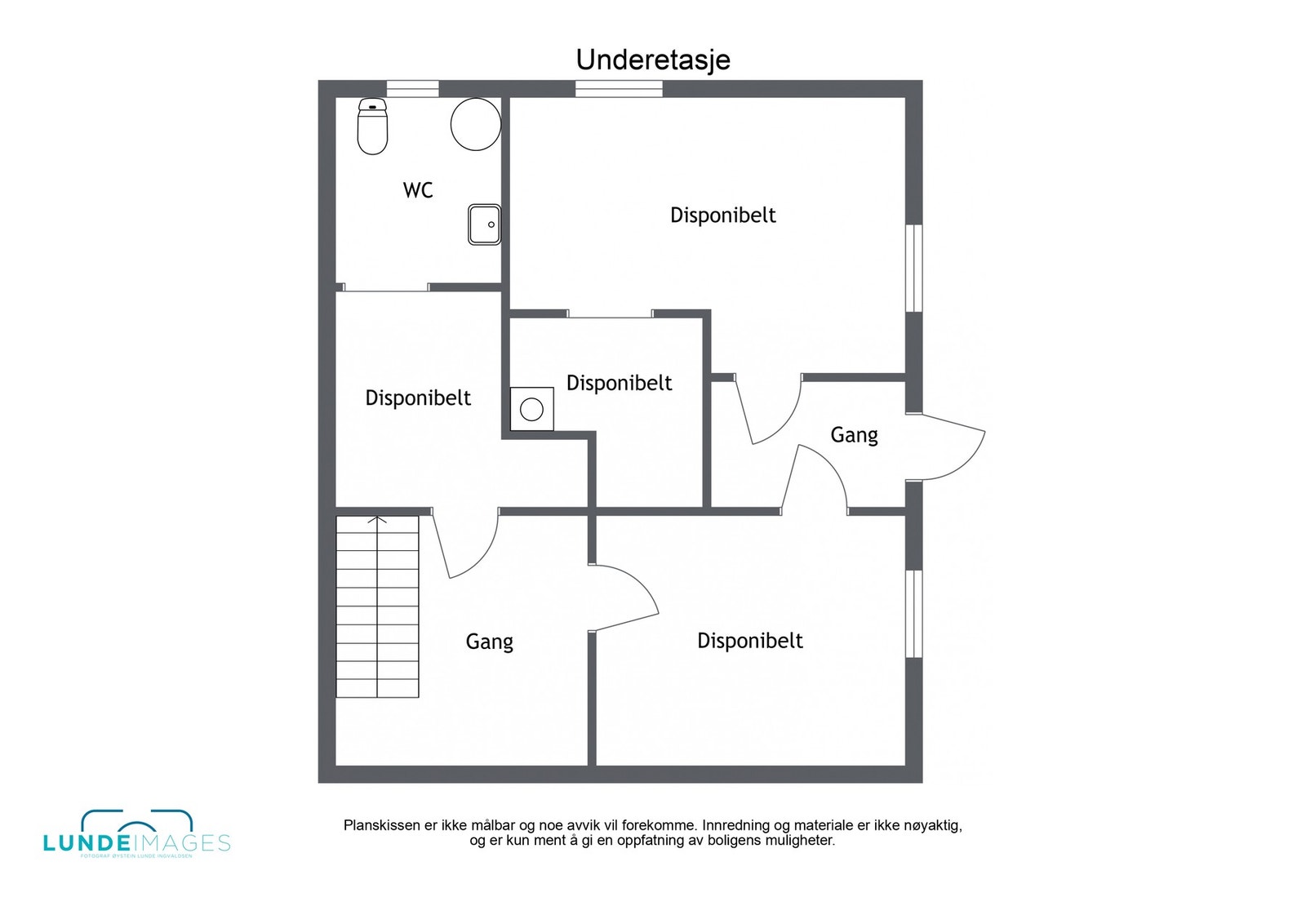 Planskisse underetasje Galleribilde