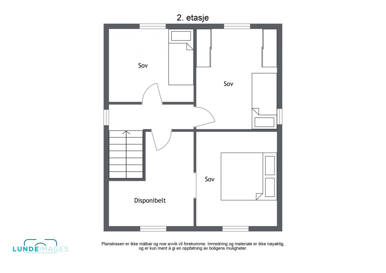 Planskisse 2.etasje Galleribilde