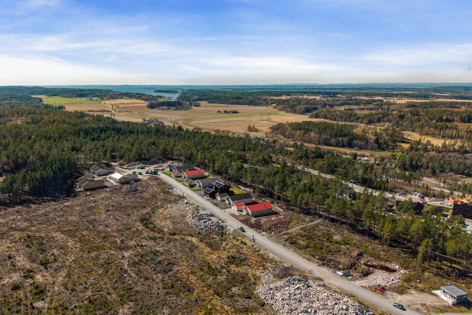 Området ligger landlig og rolig, men med kort vei til Moss med sine handelsområder Galleribilde