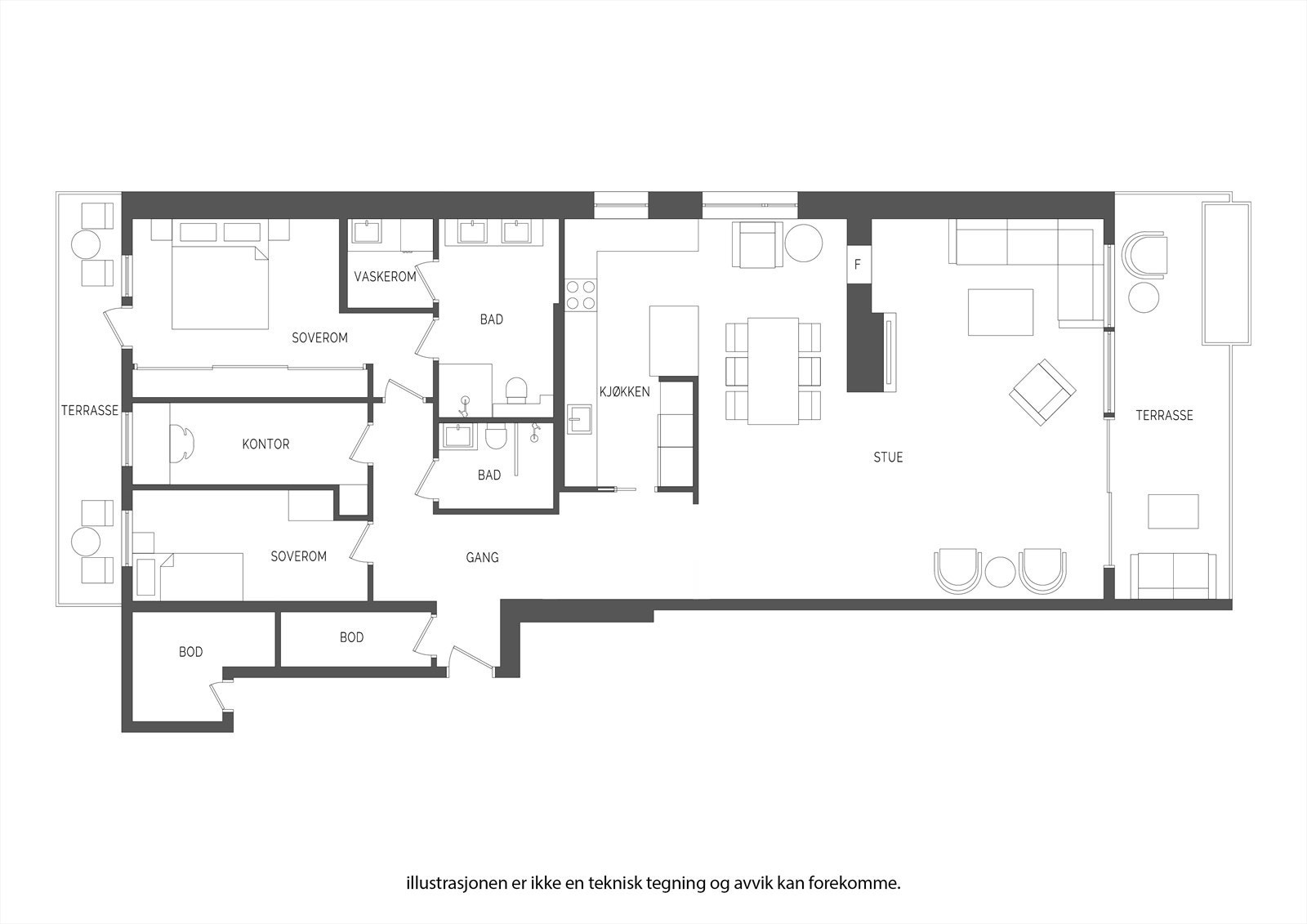 Alternativ plantegning. Galleribilde