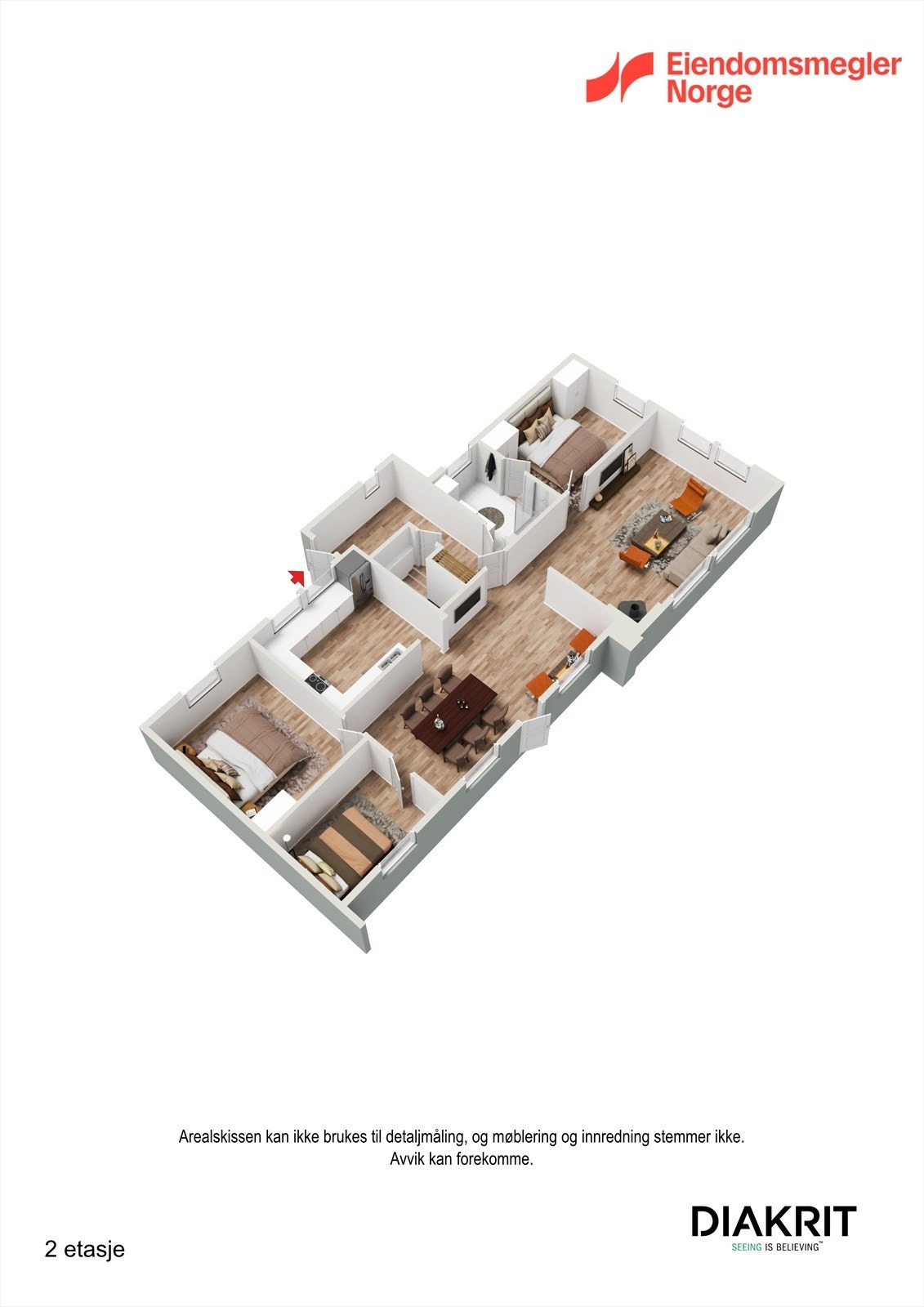 3D - Plantegning 1.etg Galleribilde
