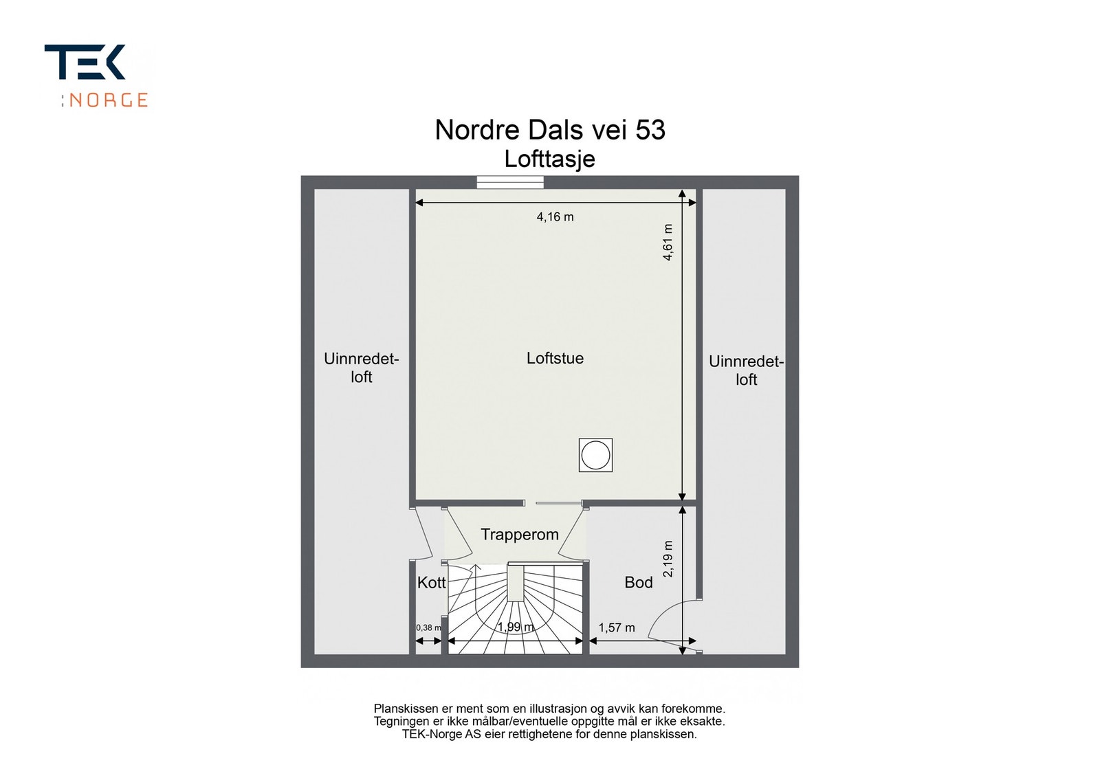 Loft, ikke omsøkt enda. Galleribilde