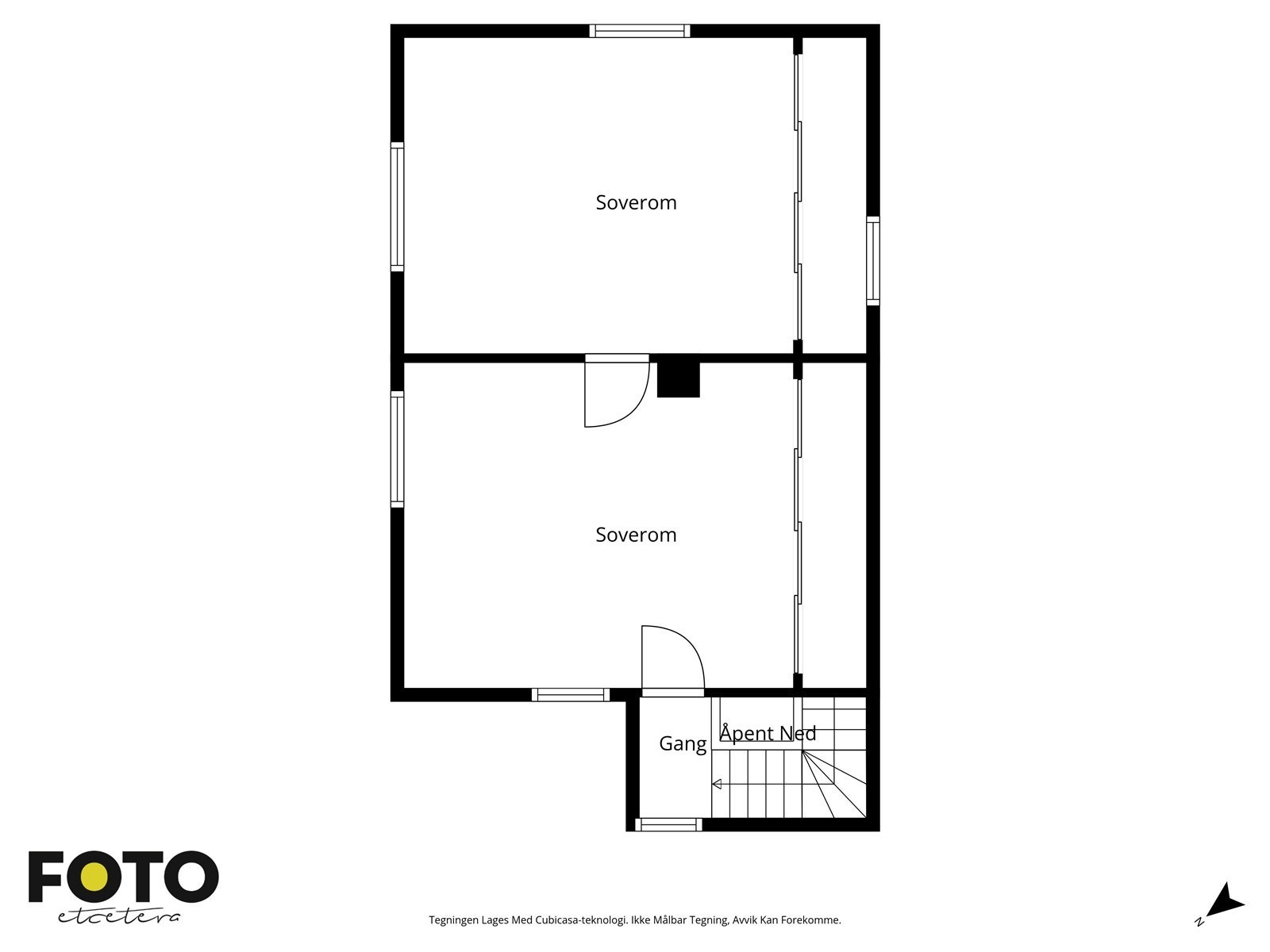 Veiledende plantegning 2. etg. - Ikke målbar Galleribilde