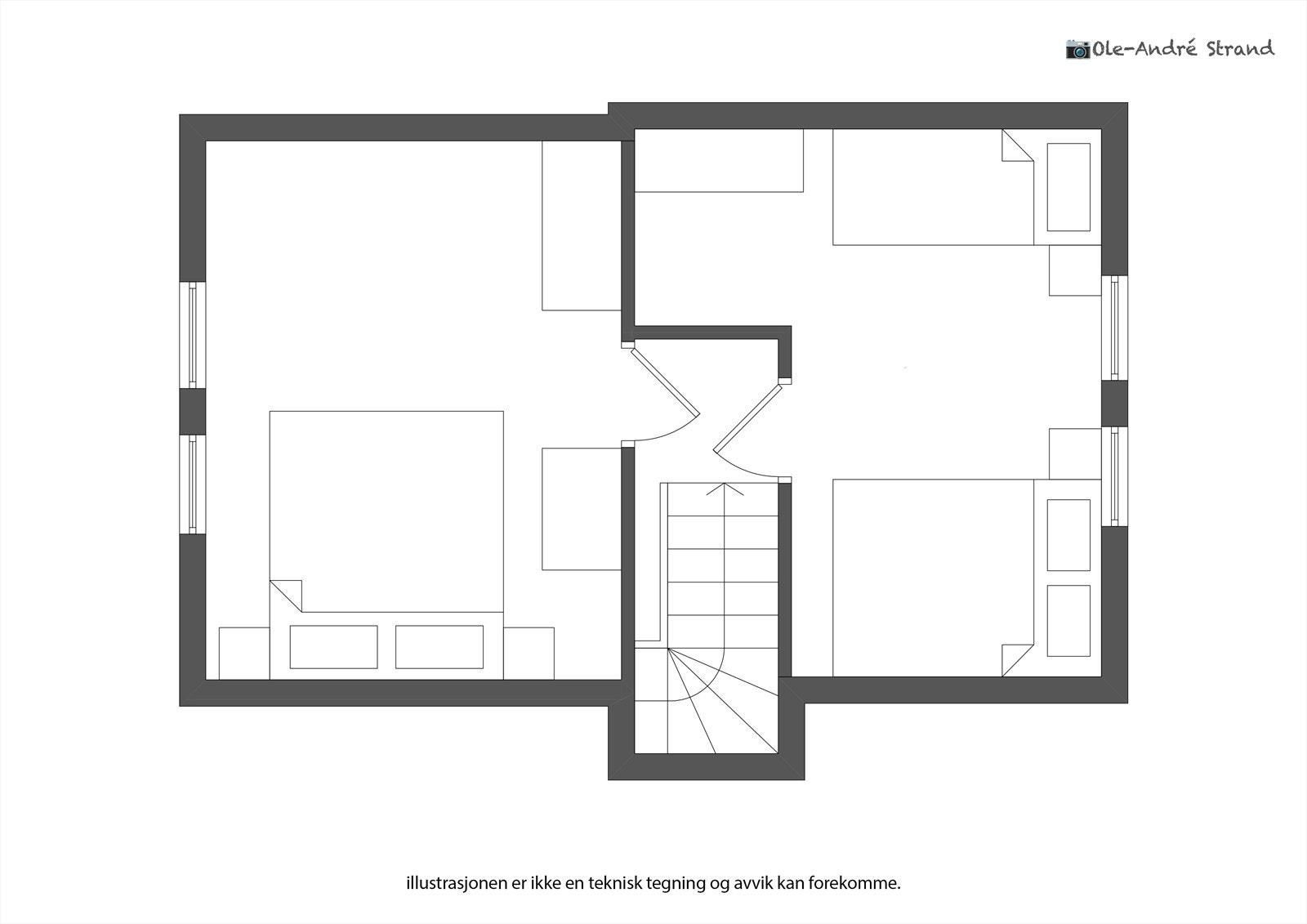 Plantegning 2.etg. Galleribilde