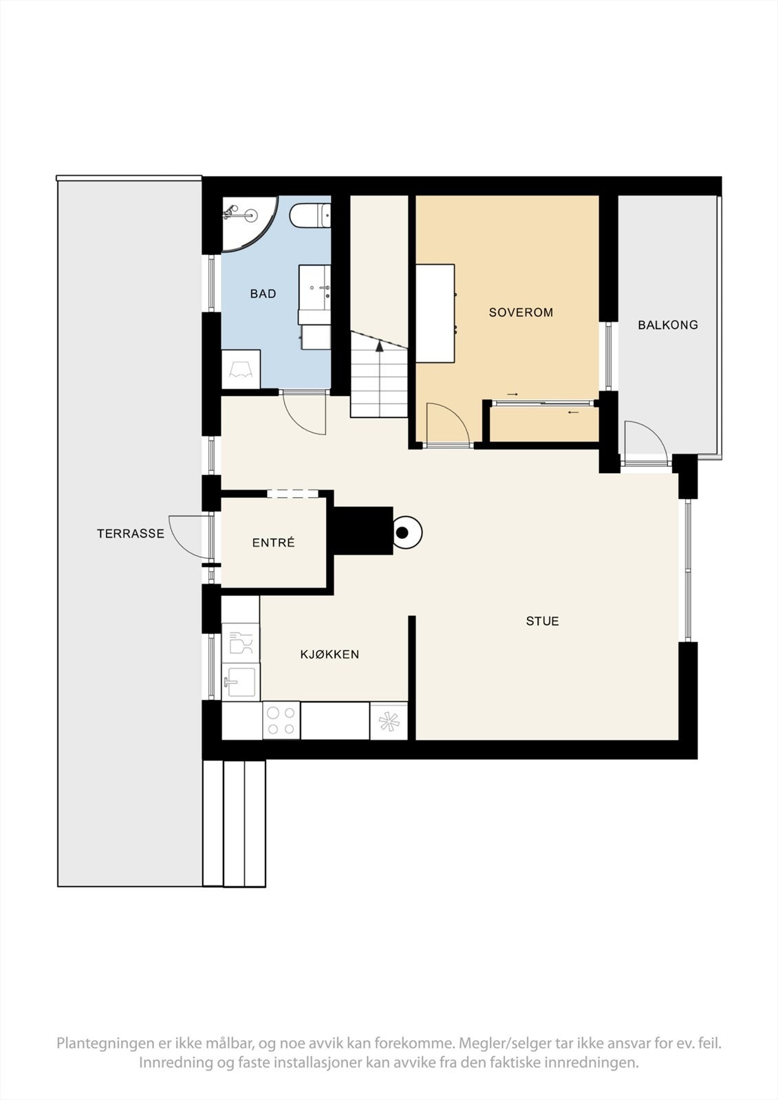Plantegning av hovedplan Galleribilde