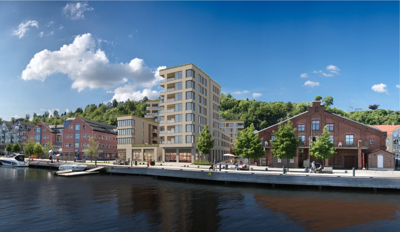 Oppgradert leilighet i et trivelig borettslag i Holmestrand sentrum. Her bor man med umiddelbar nærhet til sjø og de fleste fasiliteter Galleribilde