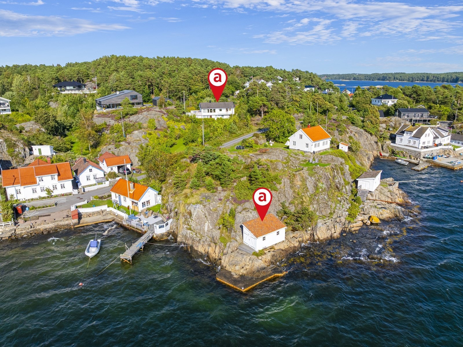 Sildevig, Tromøy - Enebolig - Fantastisk utsikt - Stor tomt - Strandparsell med brygge og sjøbod. Foto: Hallvard Rimereit. Galleribilde