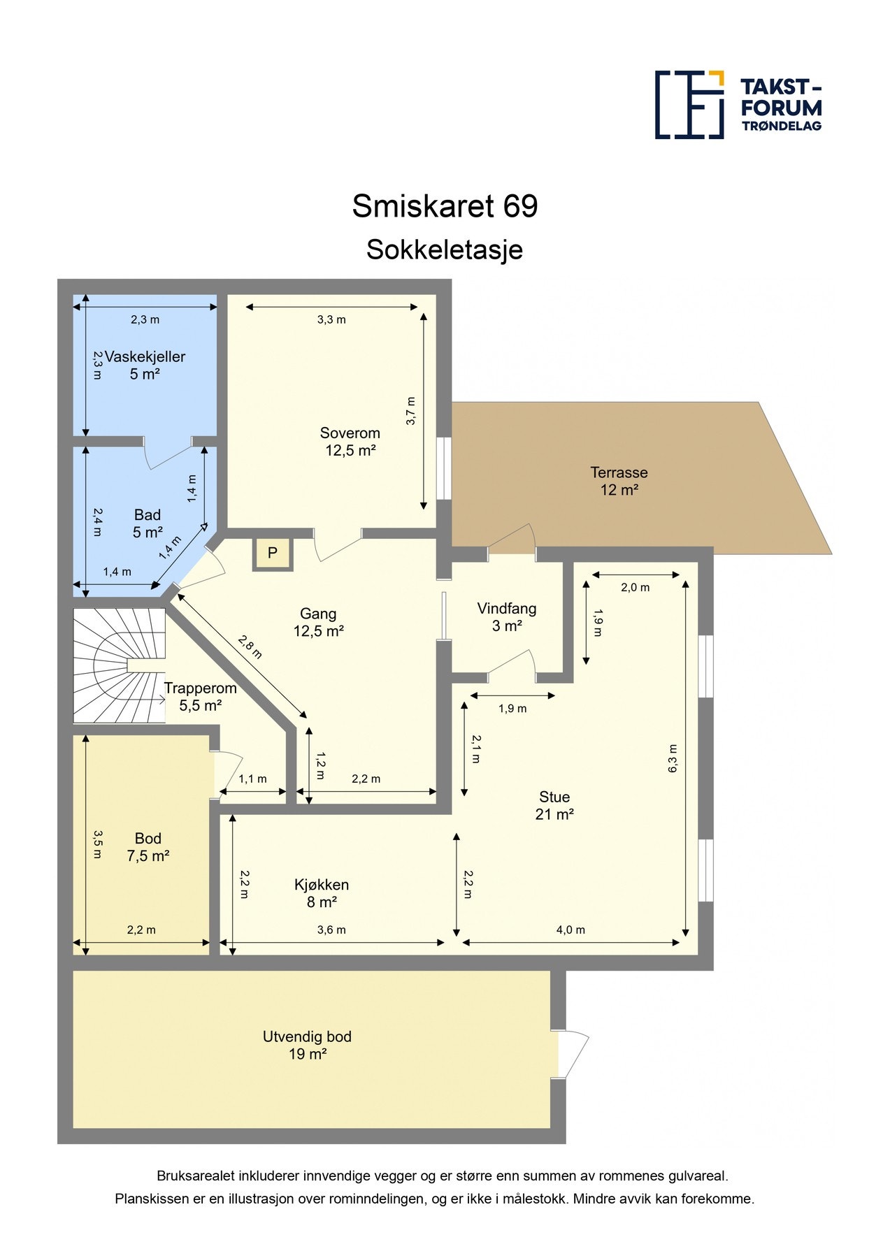 Plantegning sokkel Galleribilde