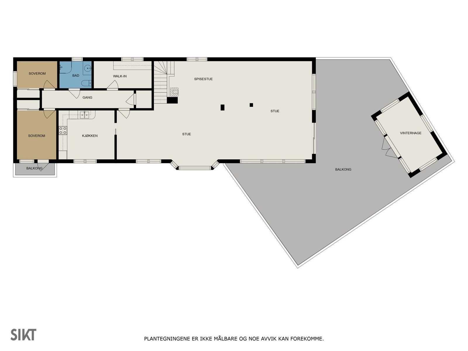 Planskisse 1. etasje Galleribilde