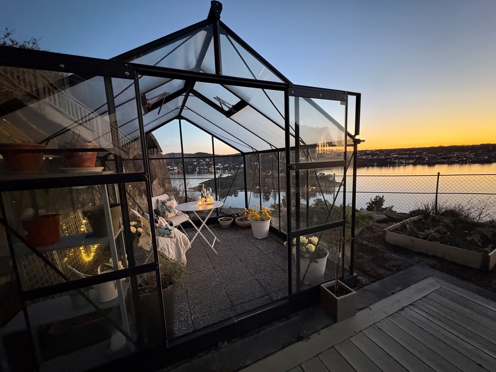 Eiers privat bilde av solnedgangen. Galleribilde