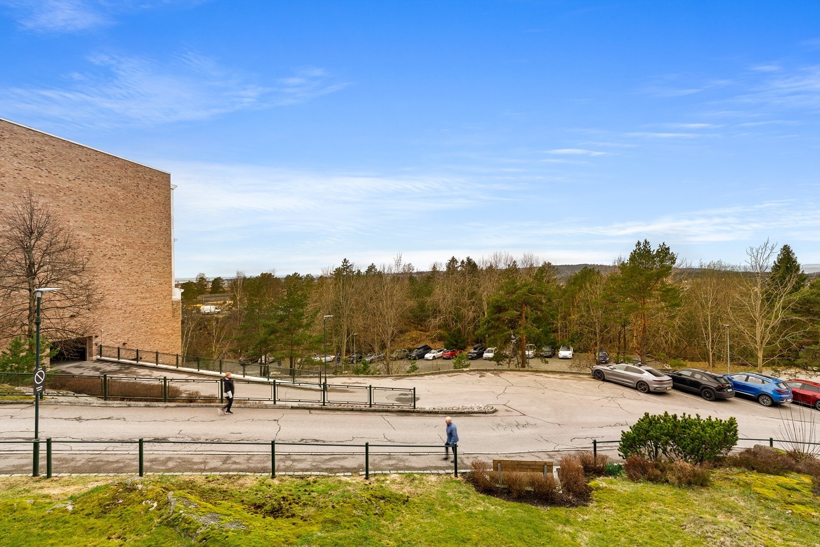 Utsikt fra balkong Galleribilde