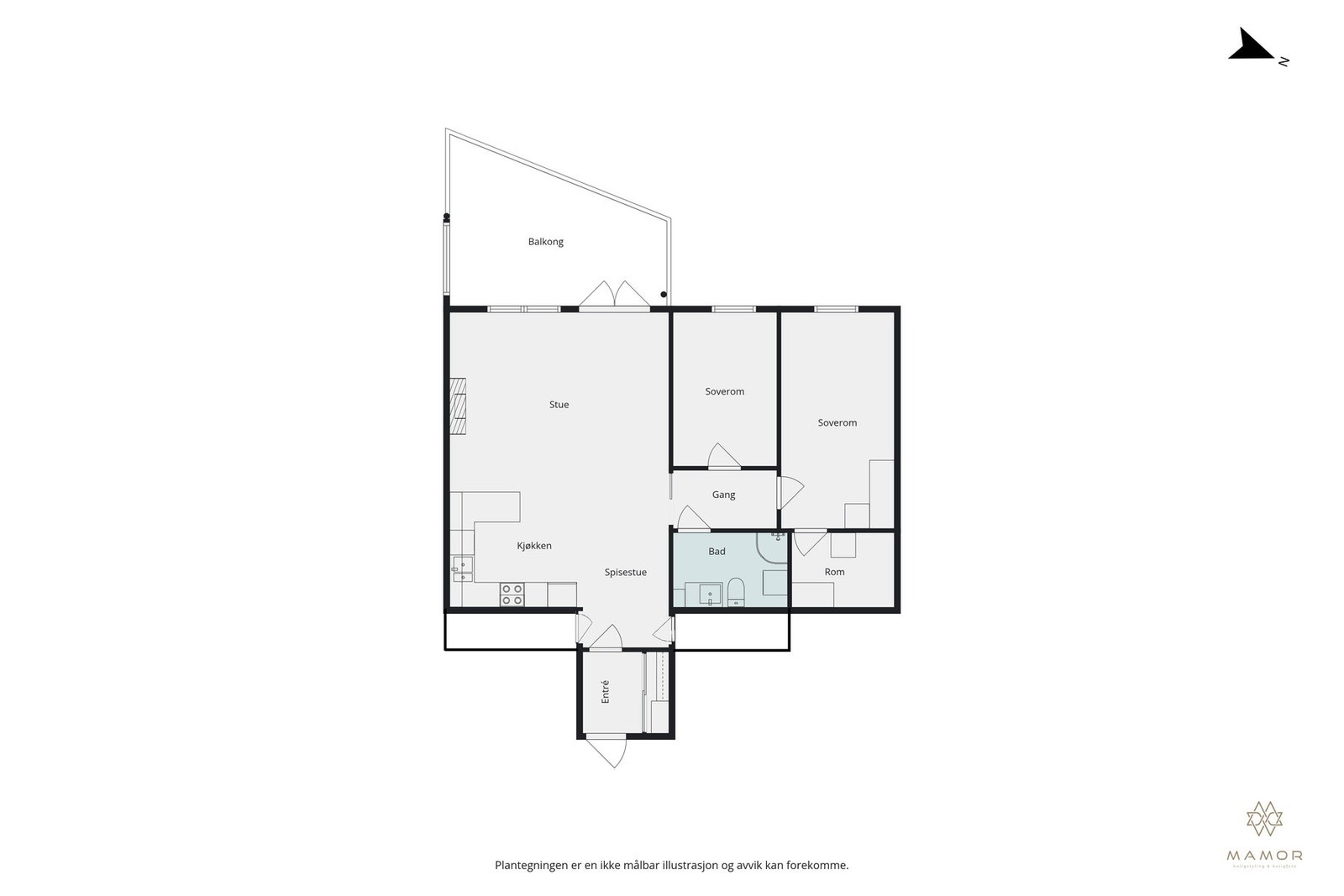 Plantegning Galleribilde